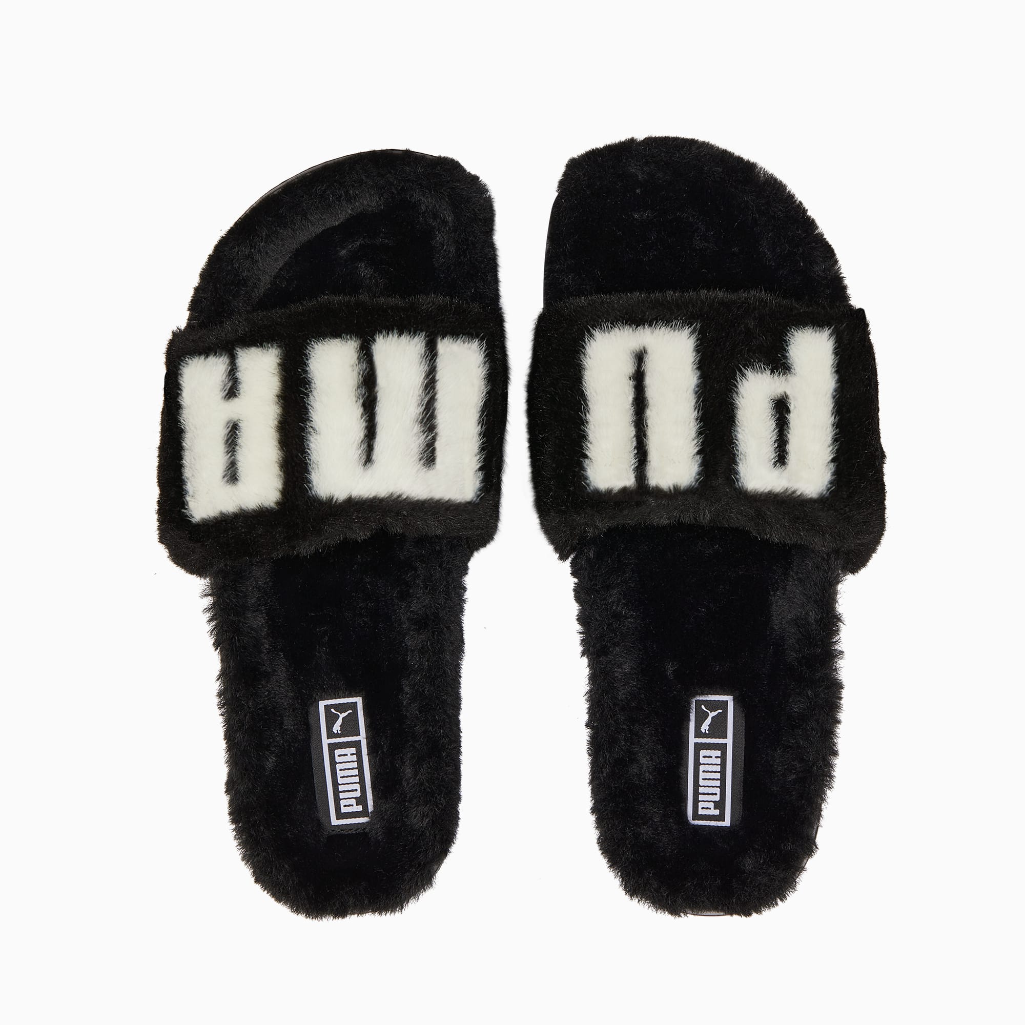 Puma fur slides buy best sale