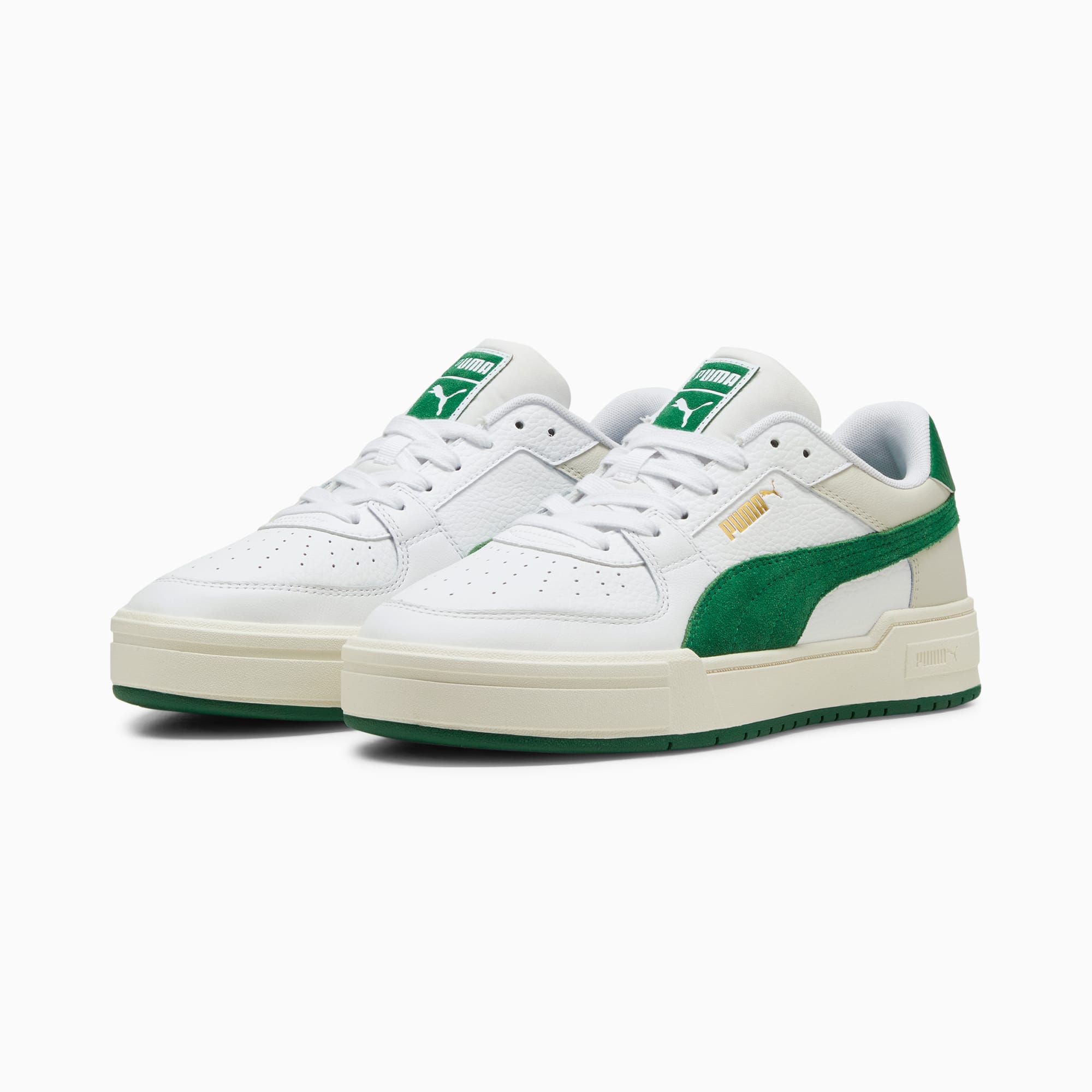 Puma suede hotsell green white