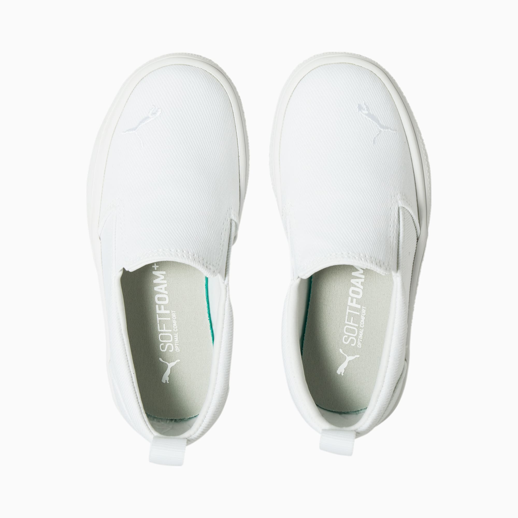 Puma slip ons white kids clearance