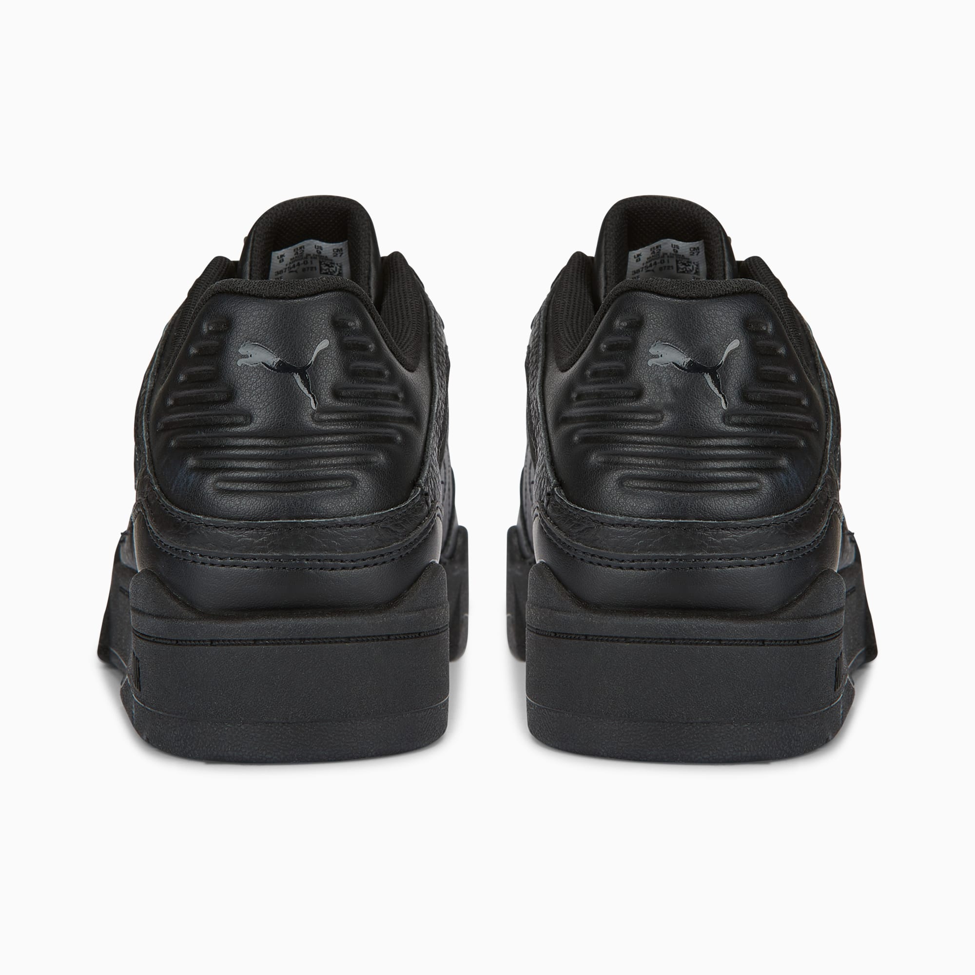 Black puma leather shoes new arrivals