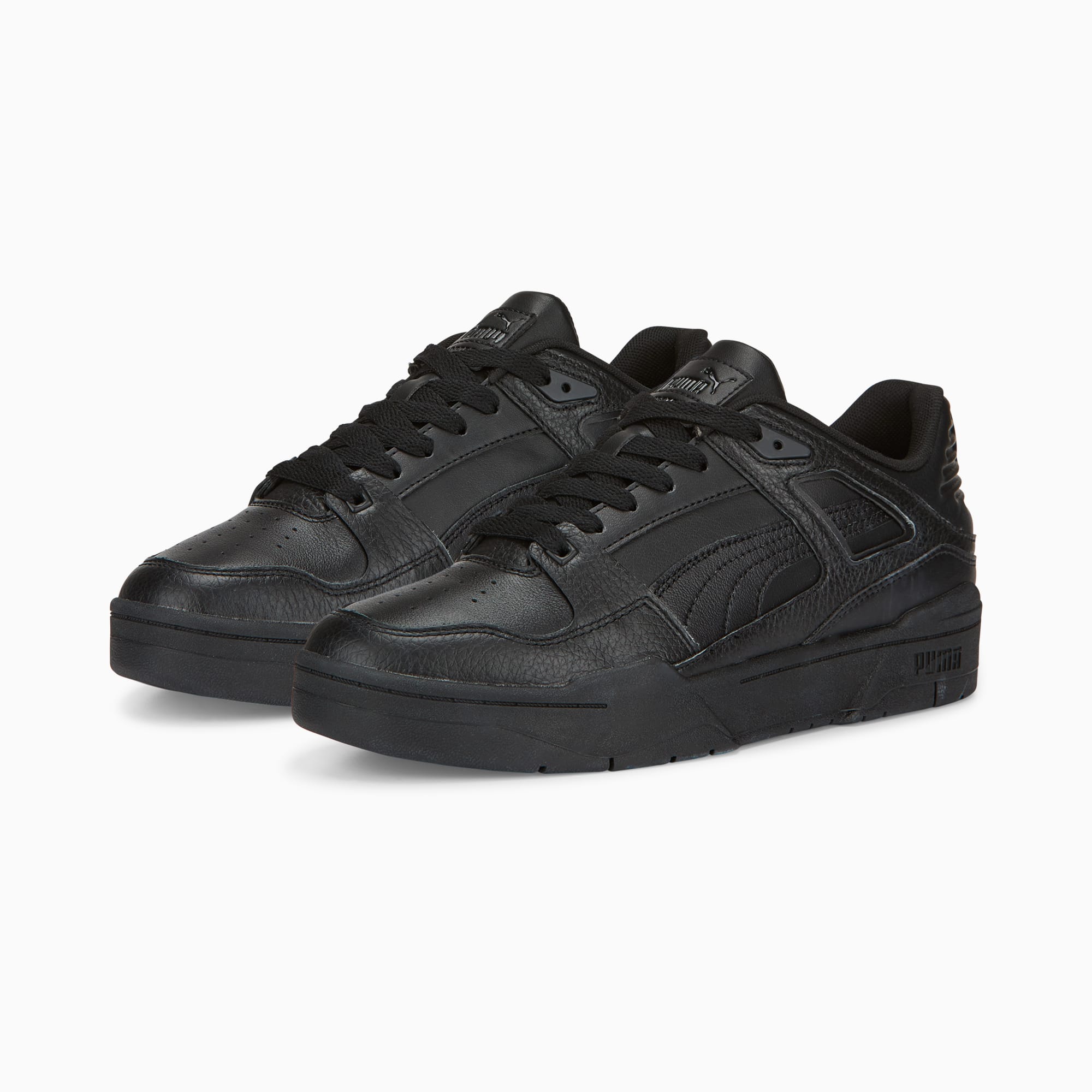 Puma black outlet leather shoes