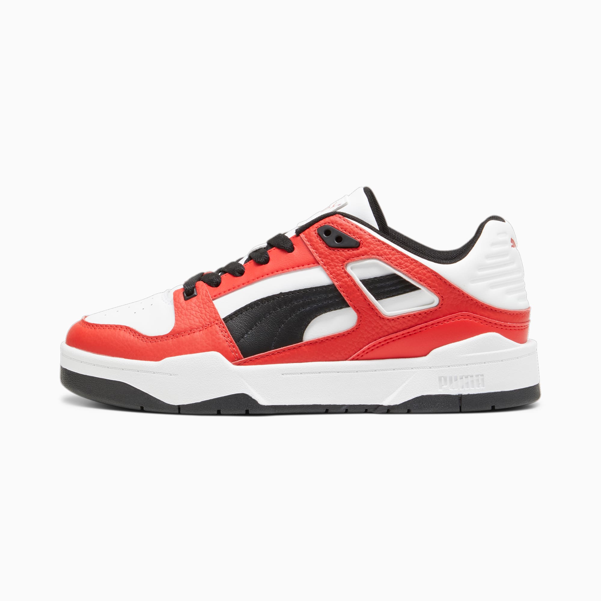 Puma red leather shoes sale