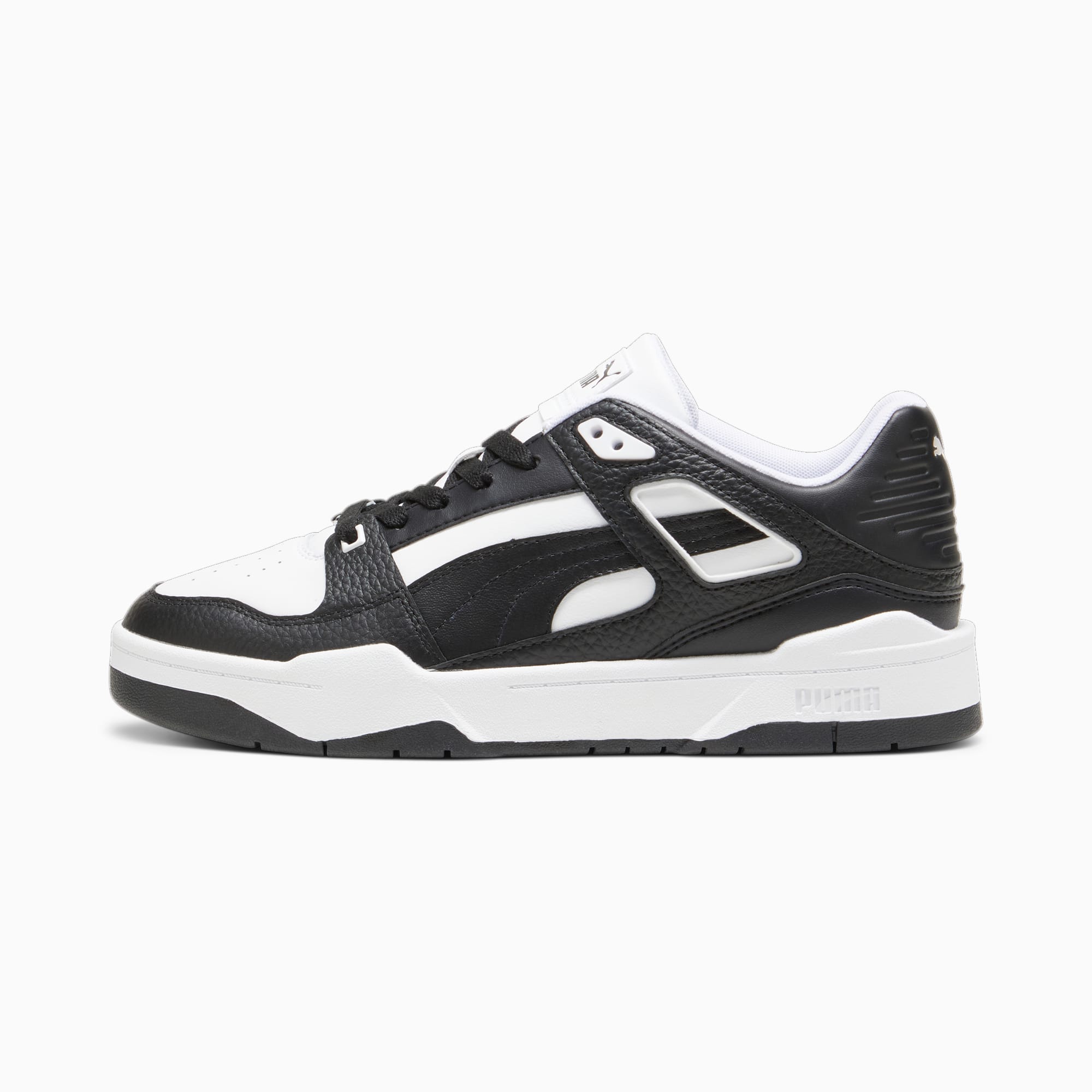 Black puma 2025 leather shoes