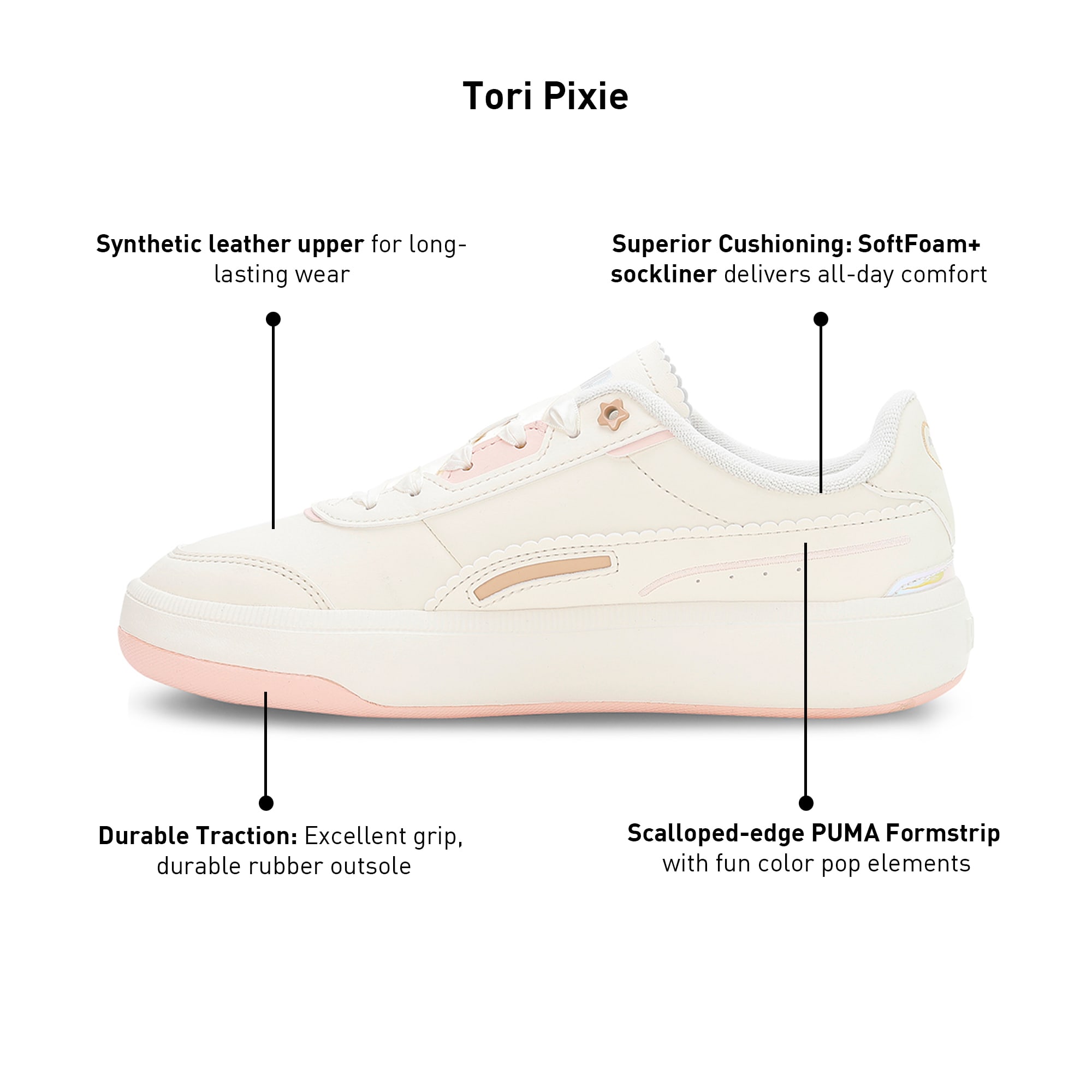 Puma scalloped sneaker discount