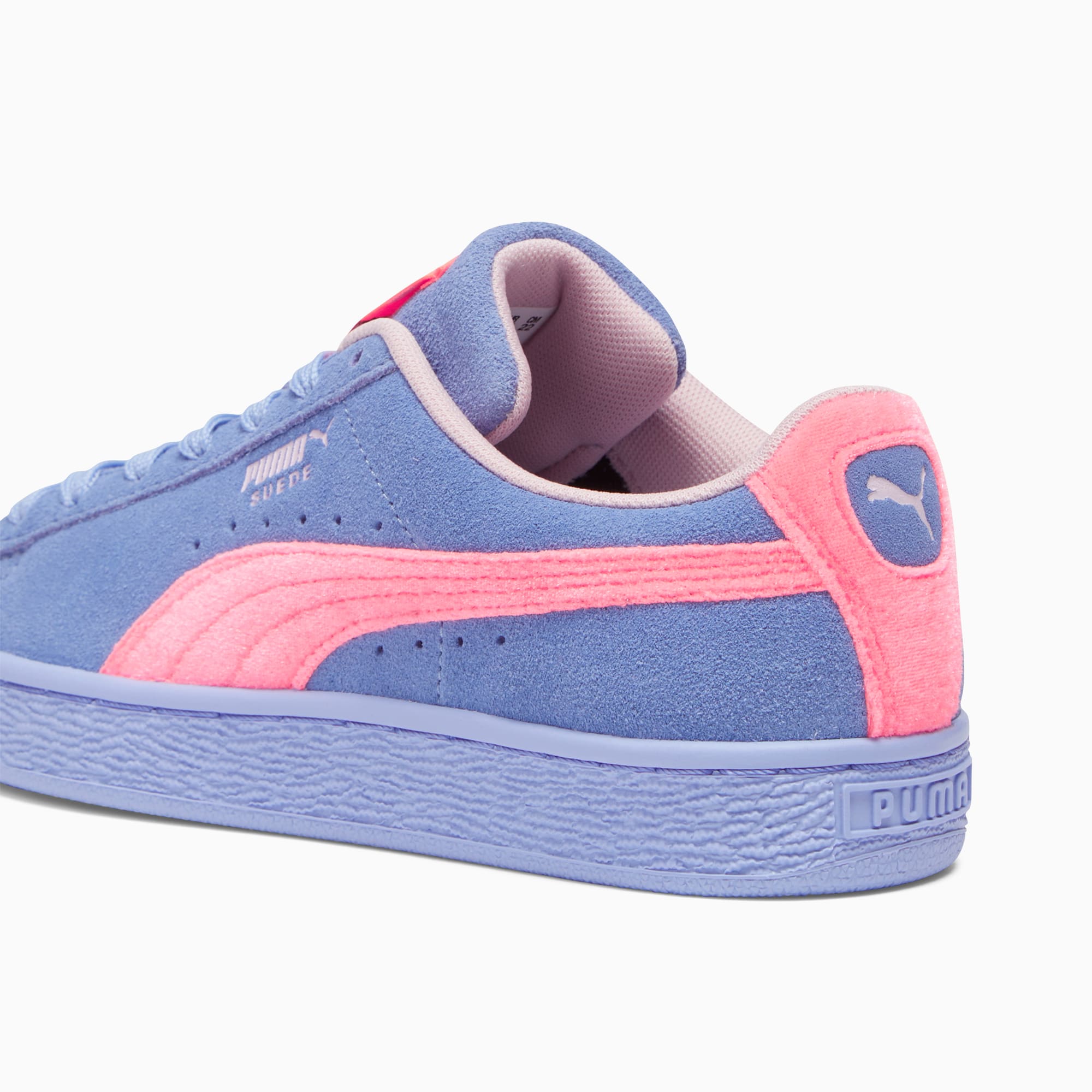 Puma suede kids purple best sale