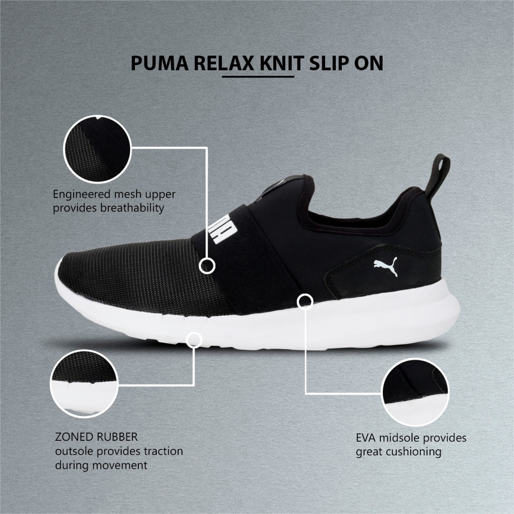 Puma mesh hotsell slip on sneakers