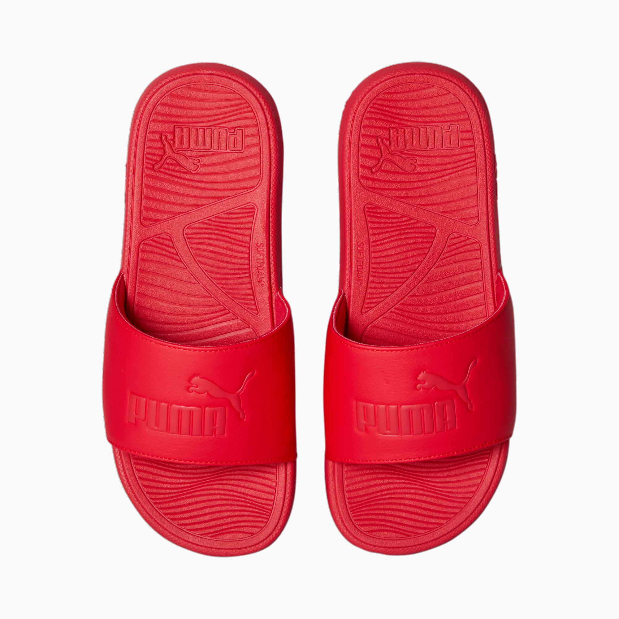Red velvet puma slides clearance