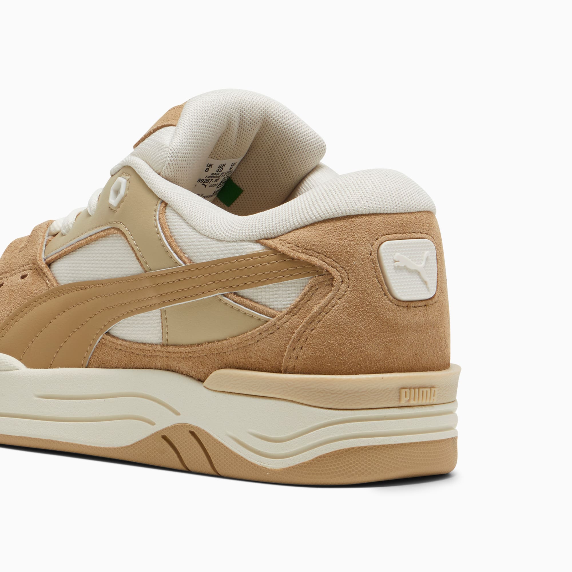 PUMA 180 sneakers in chalk and brown with rubber sole