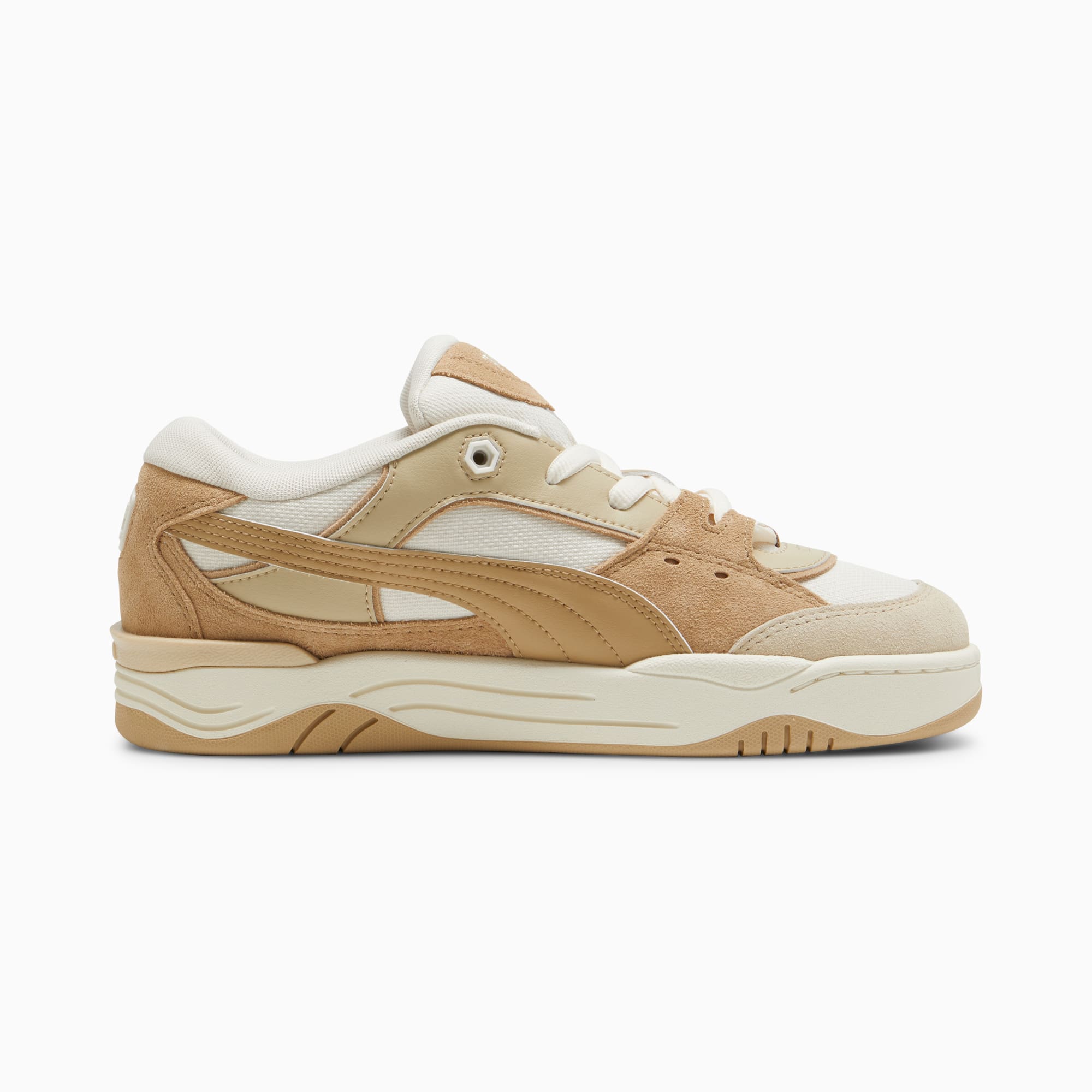 PUMA 180 sneakers in chalk and brown with rubber sole