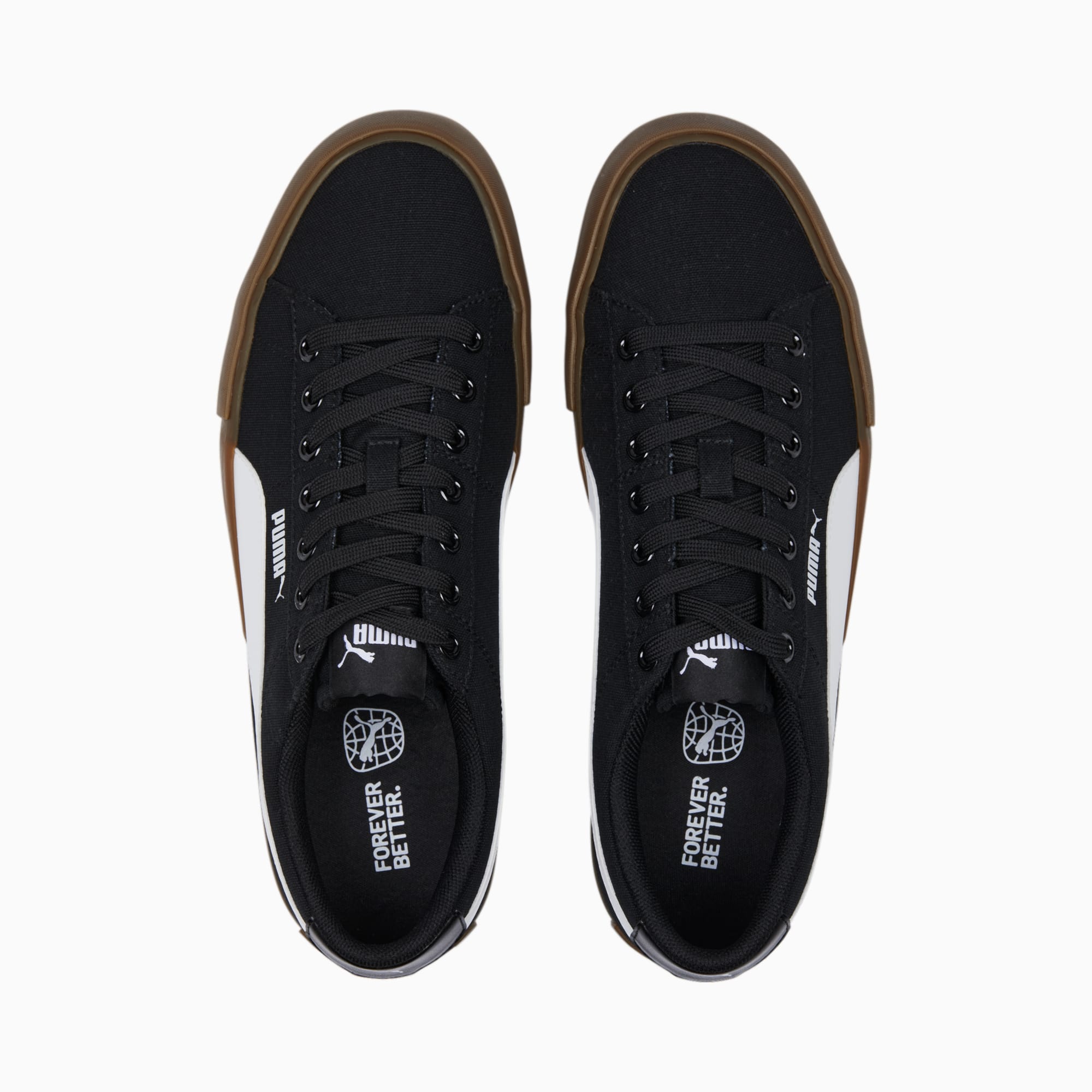 Puma canvas shoes black clearance
