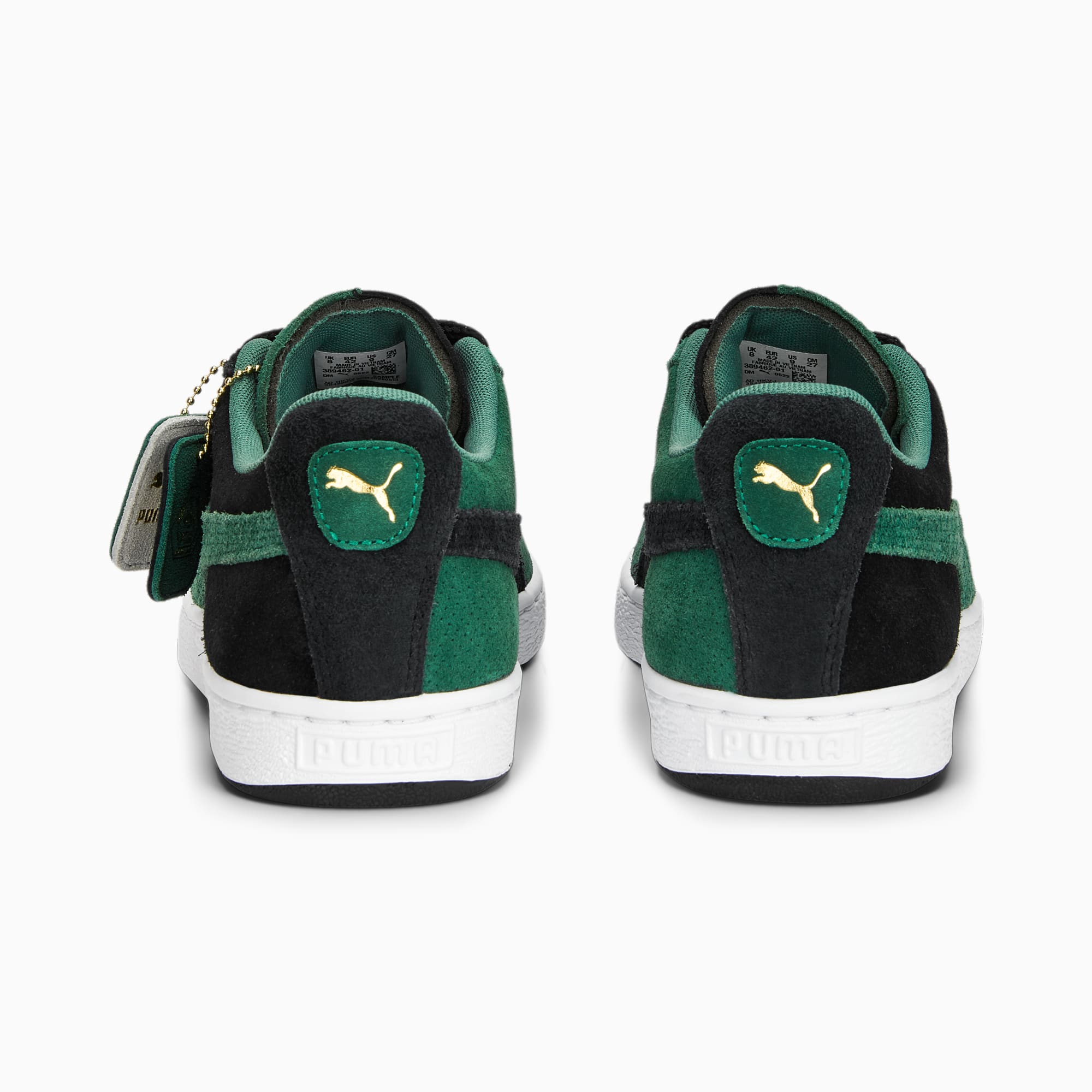 Puma suede noir brillante sales