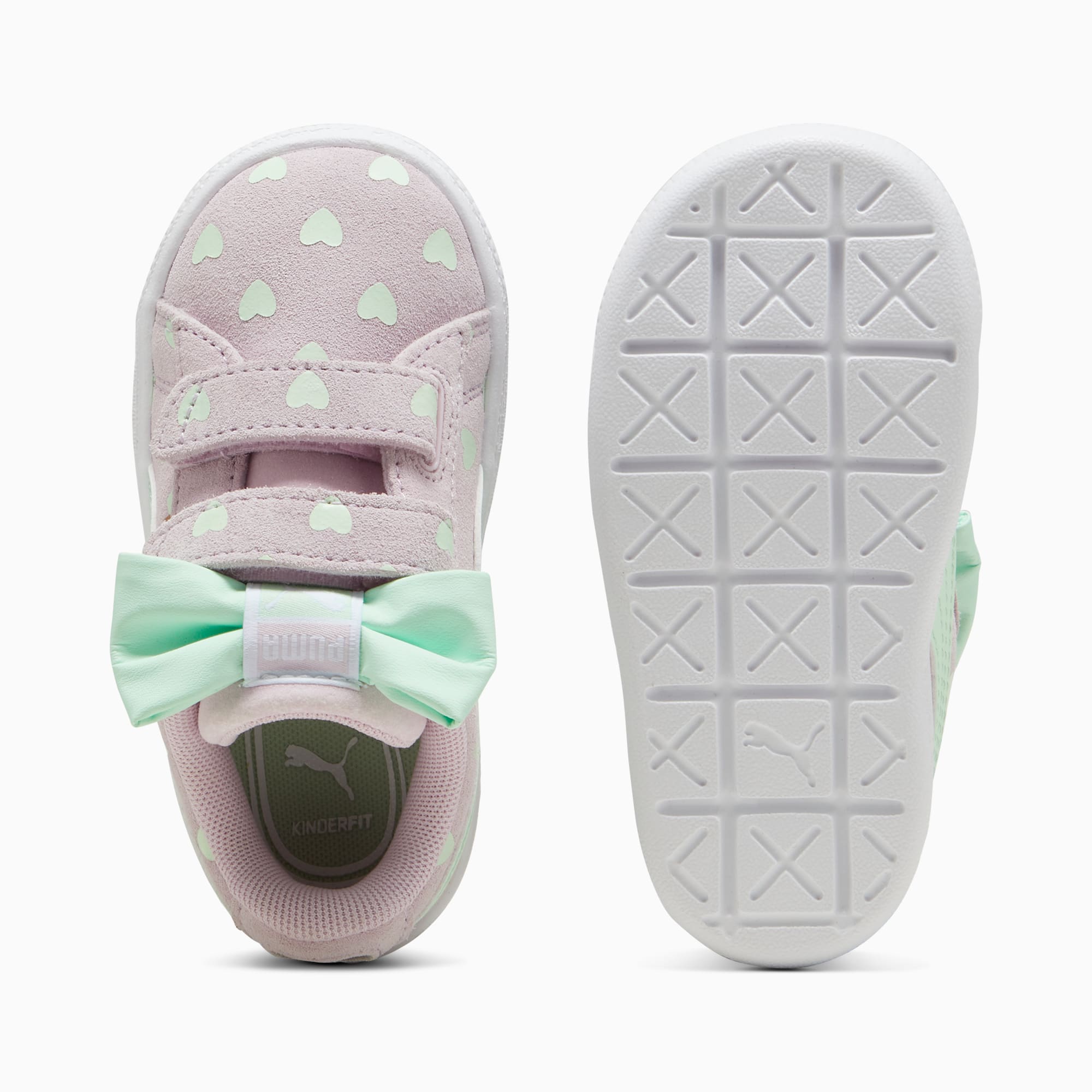 Kids puma bow trainers clearance