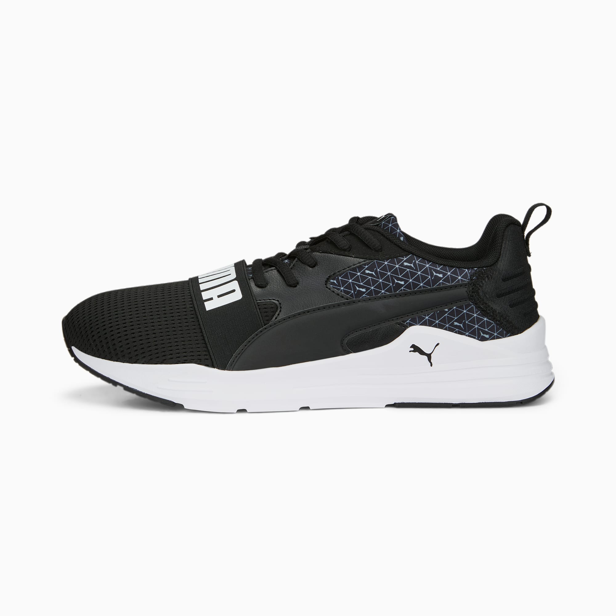 PUMA Wired Run Logo Power Unisex Sneakers | PUMA Black-PUMA Black-PUMA ...