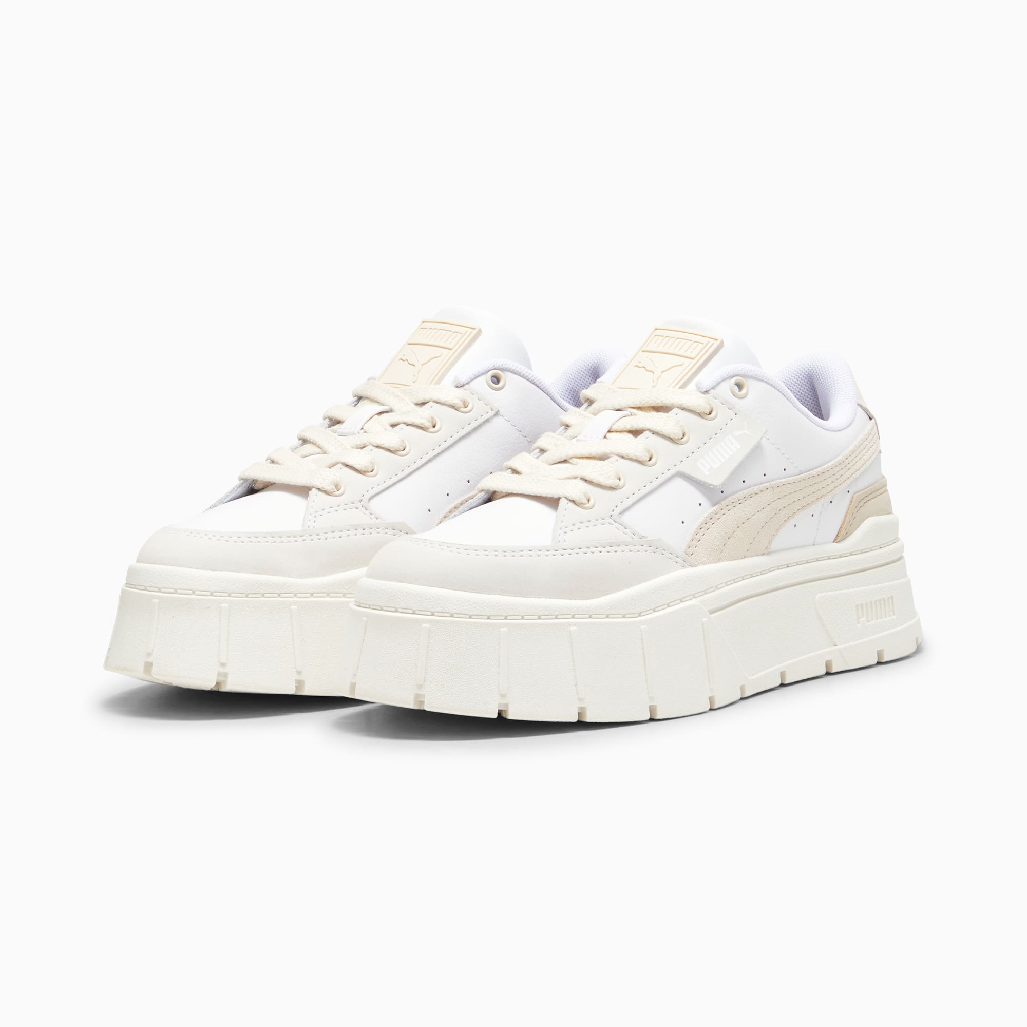 Mayze Stack Luxe Sneakers Women PUMA White Alpine Snow PUMA Shoes PUMA