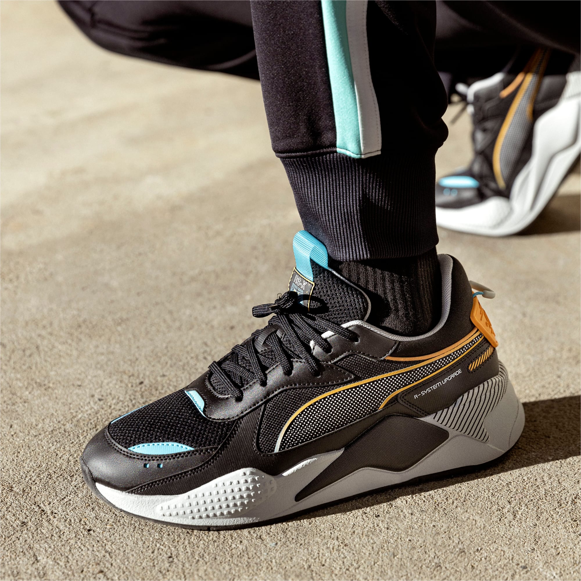 RS-X 3D Sneakers, PUMA Black-Harbor Mist, PUMA Shop All Puma