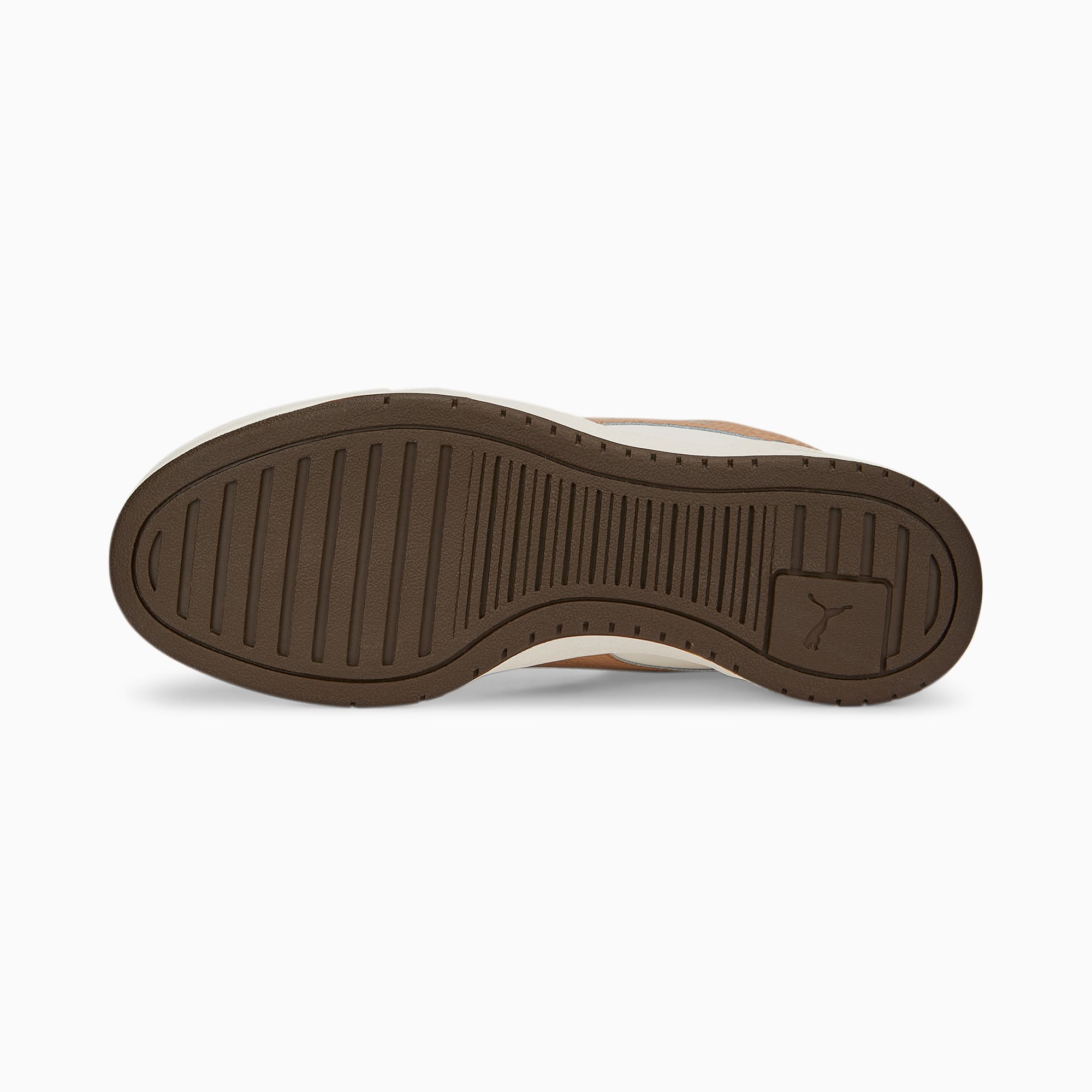 Puma brown leather shop sneakers