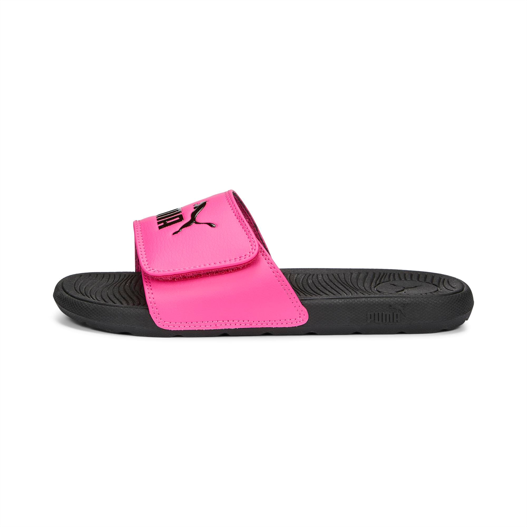 Pink black clearance jordan slides