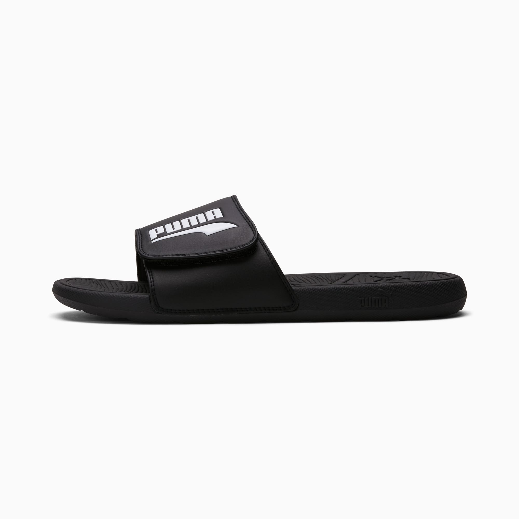 Puma black slide flip flop sale