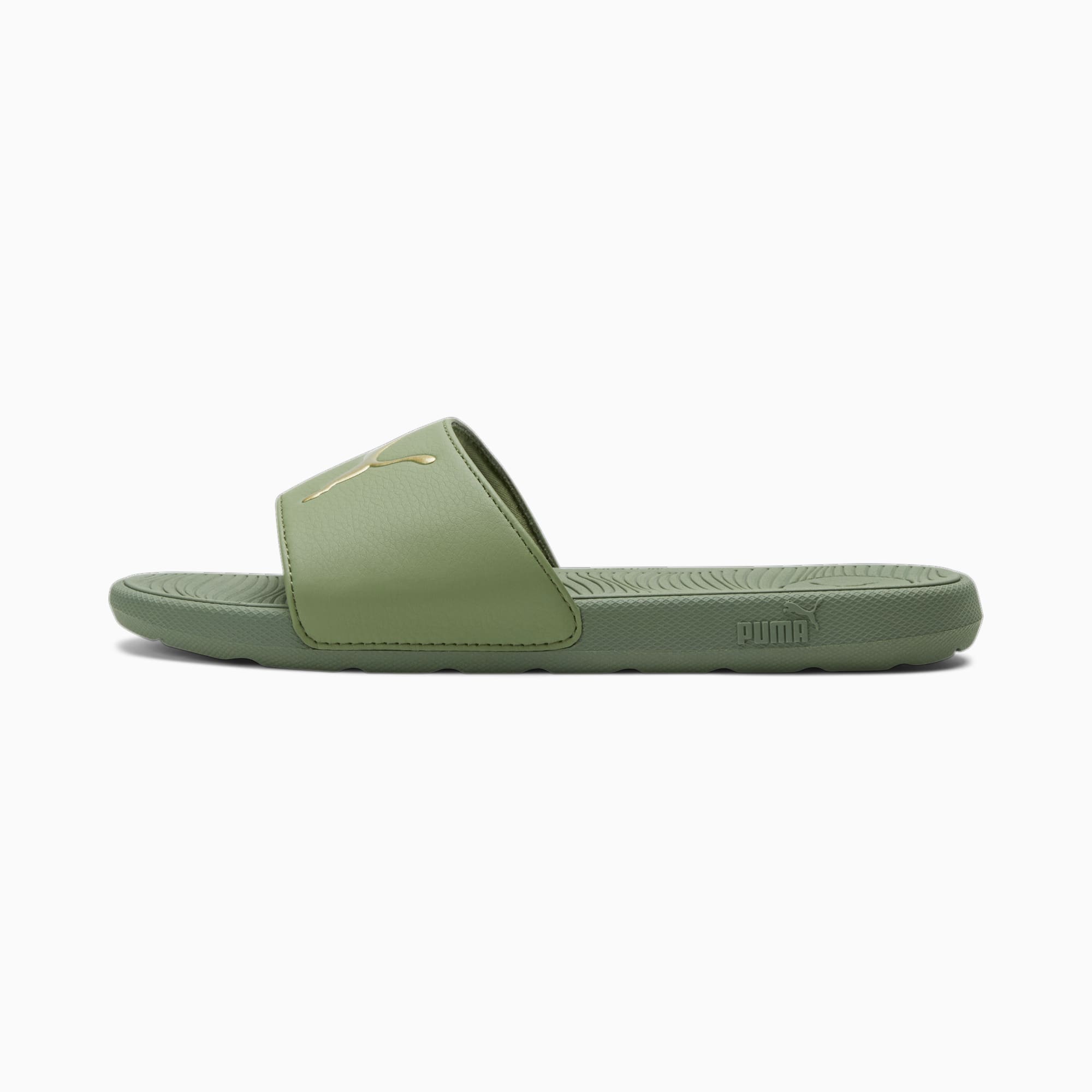 Puma slides olive sale