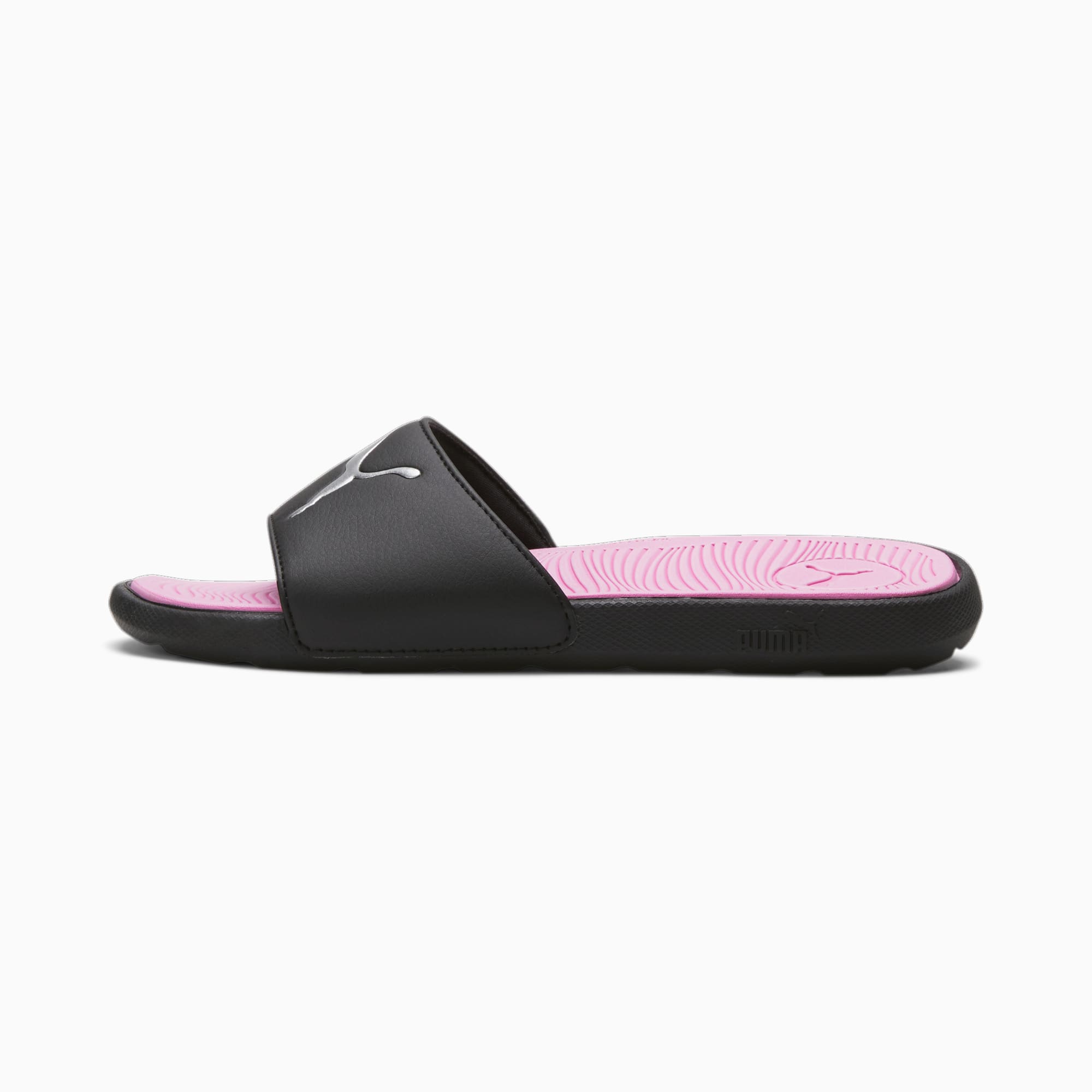 Pink and black slides store