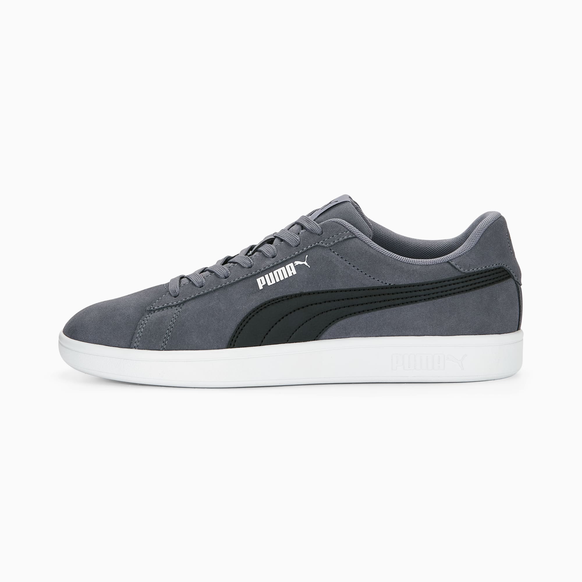 Smash 3.0 Sneakers, Gray Tile-PUMA Black-PUMA White, large