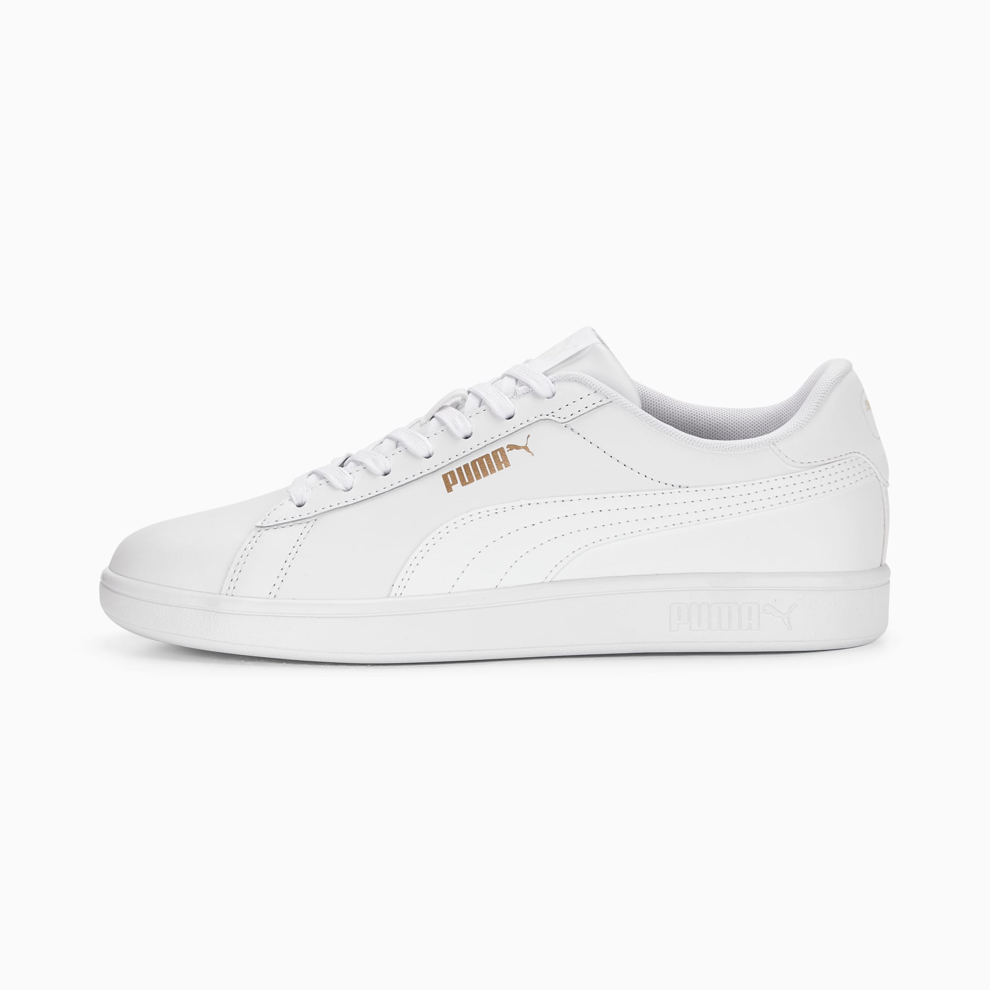 puma white and gold