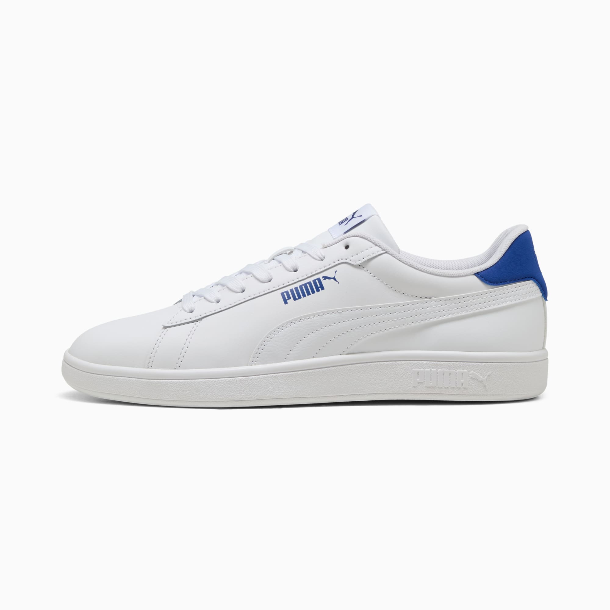 Smash 3.0 L Sneakers, PUMA White-Vivid Blue, large-SEA