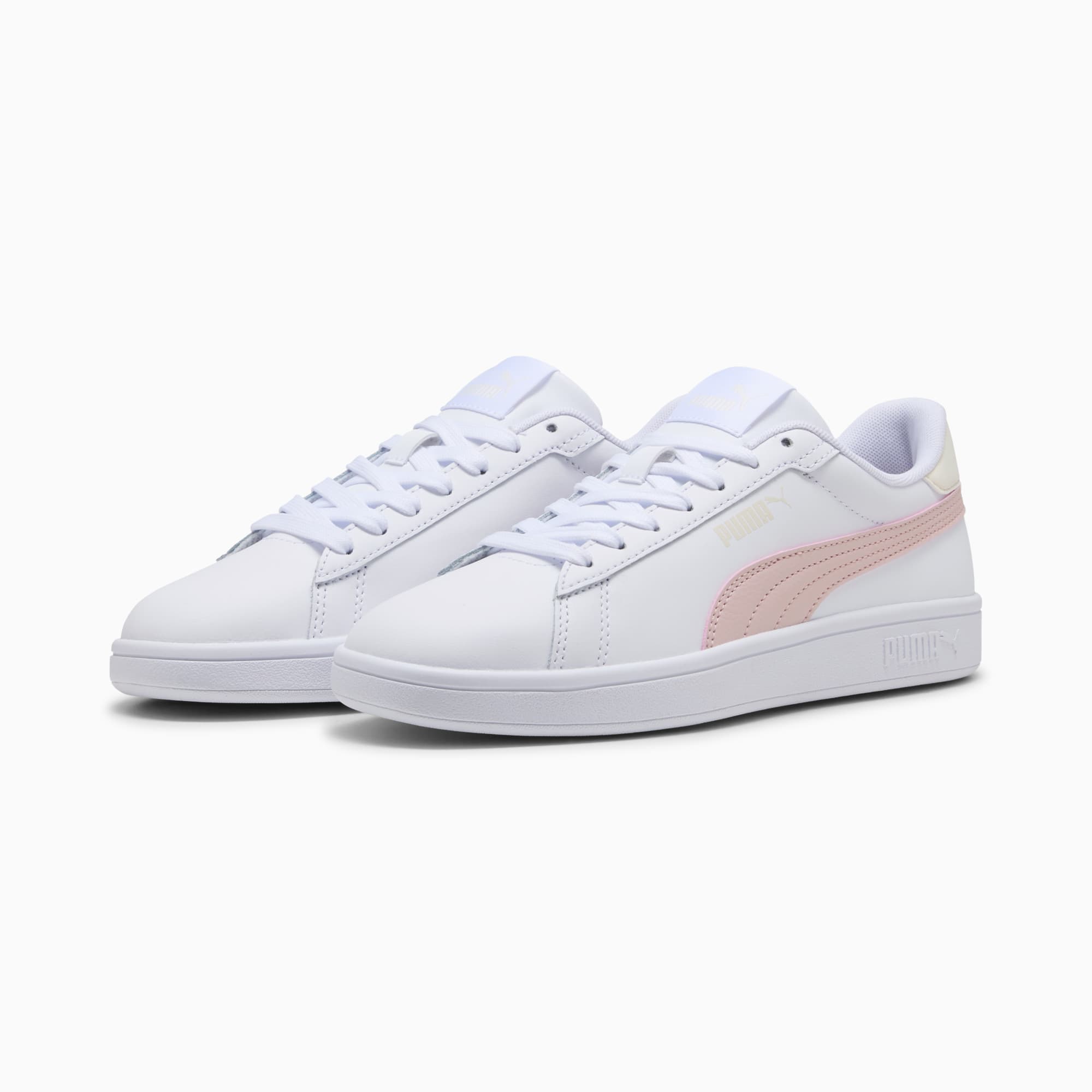Smash 3.0 L Sneakers, PUMA White-Mauve Mist-Frosted Ivory, large