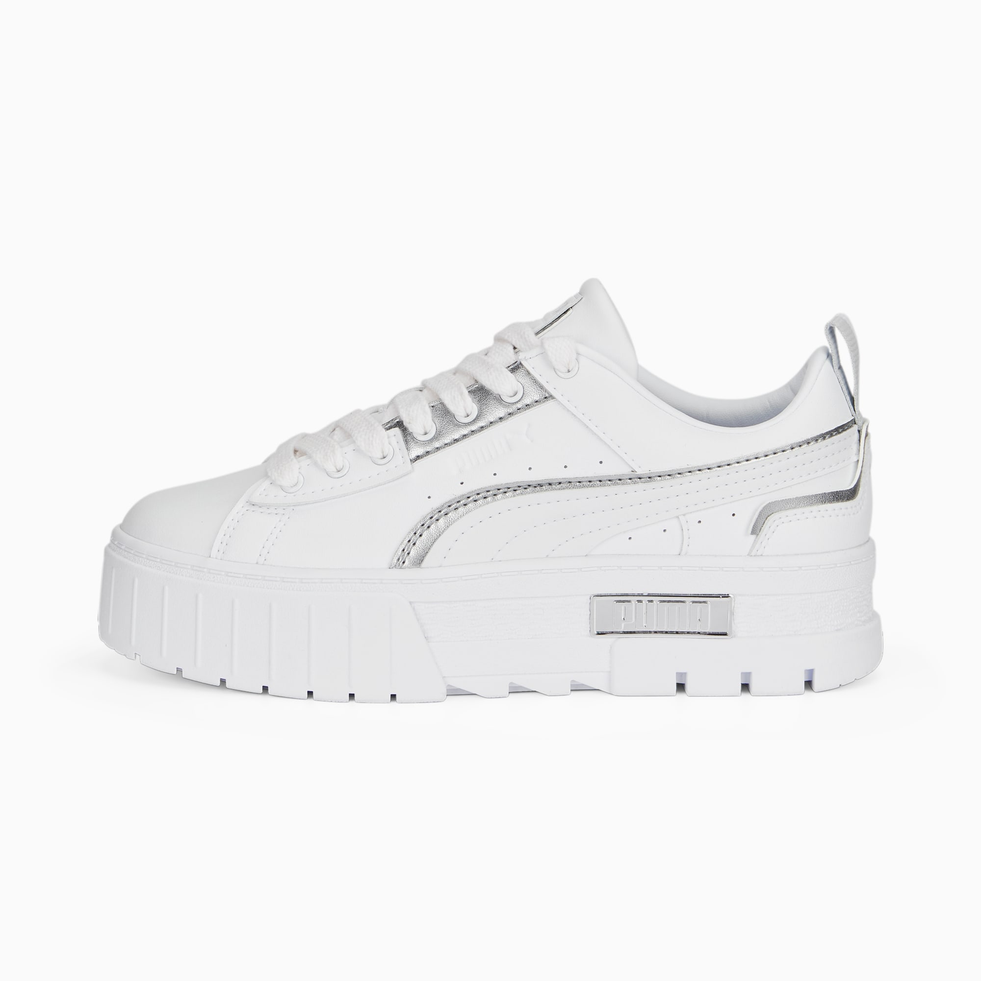 Puma silver sneakers 2025