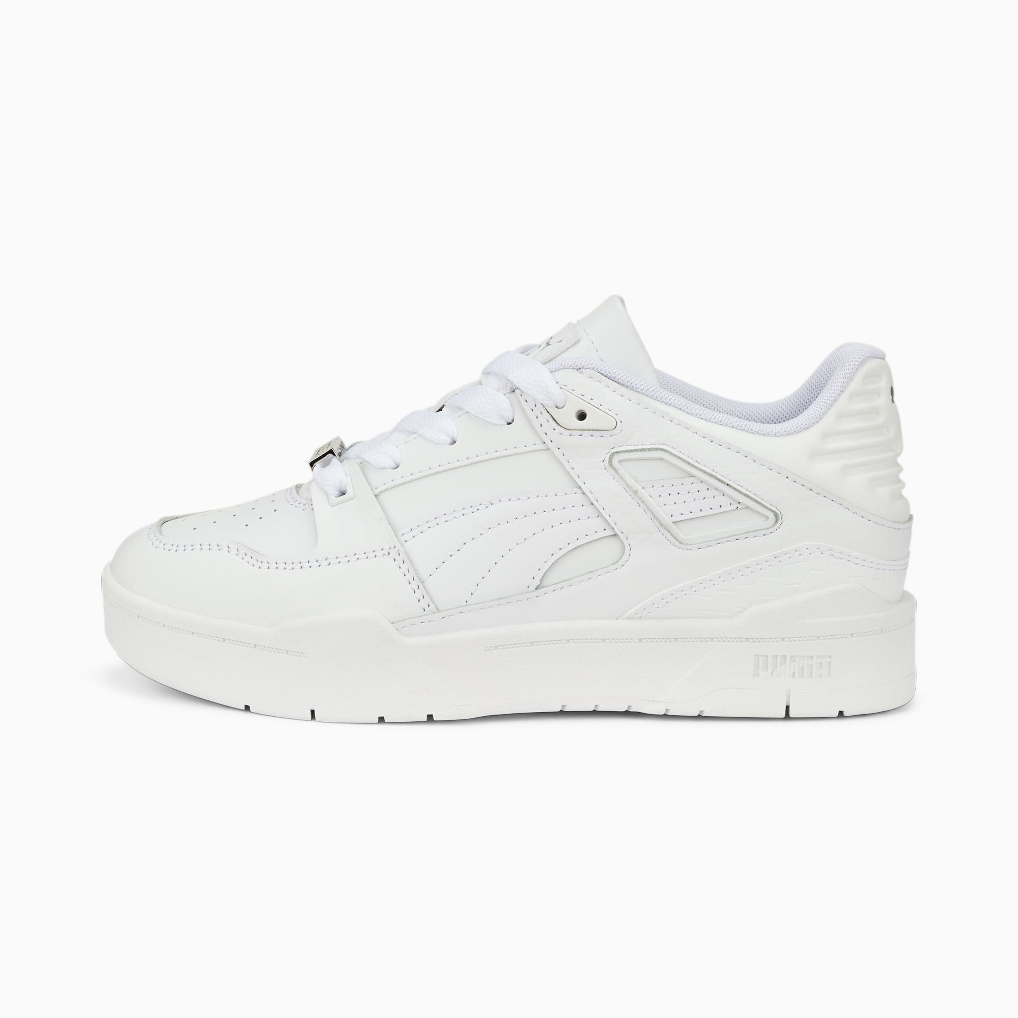 Puma all white leather store