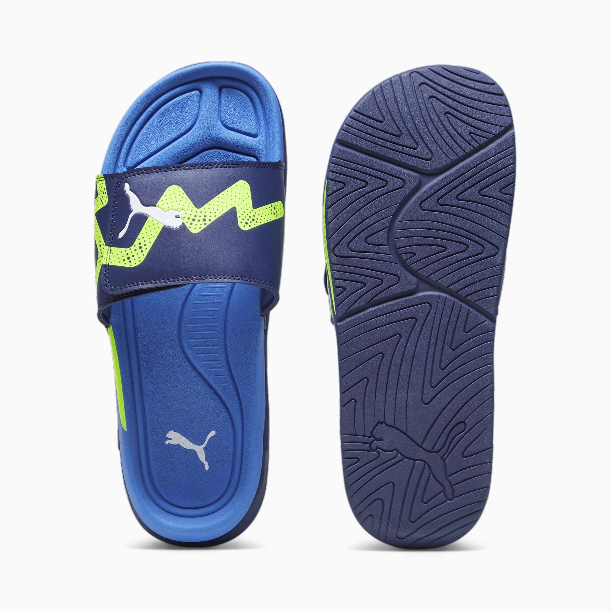 Light blue puma slides clearance