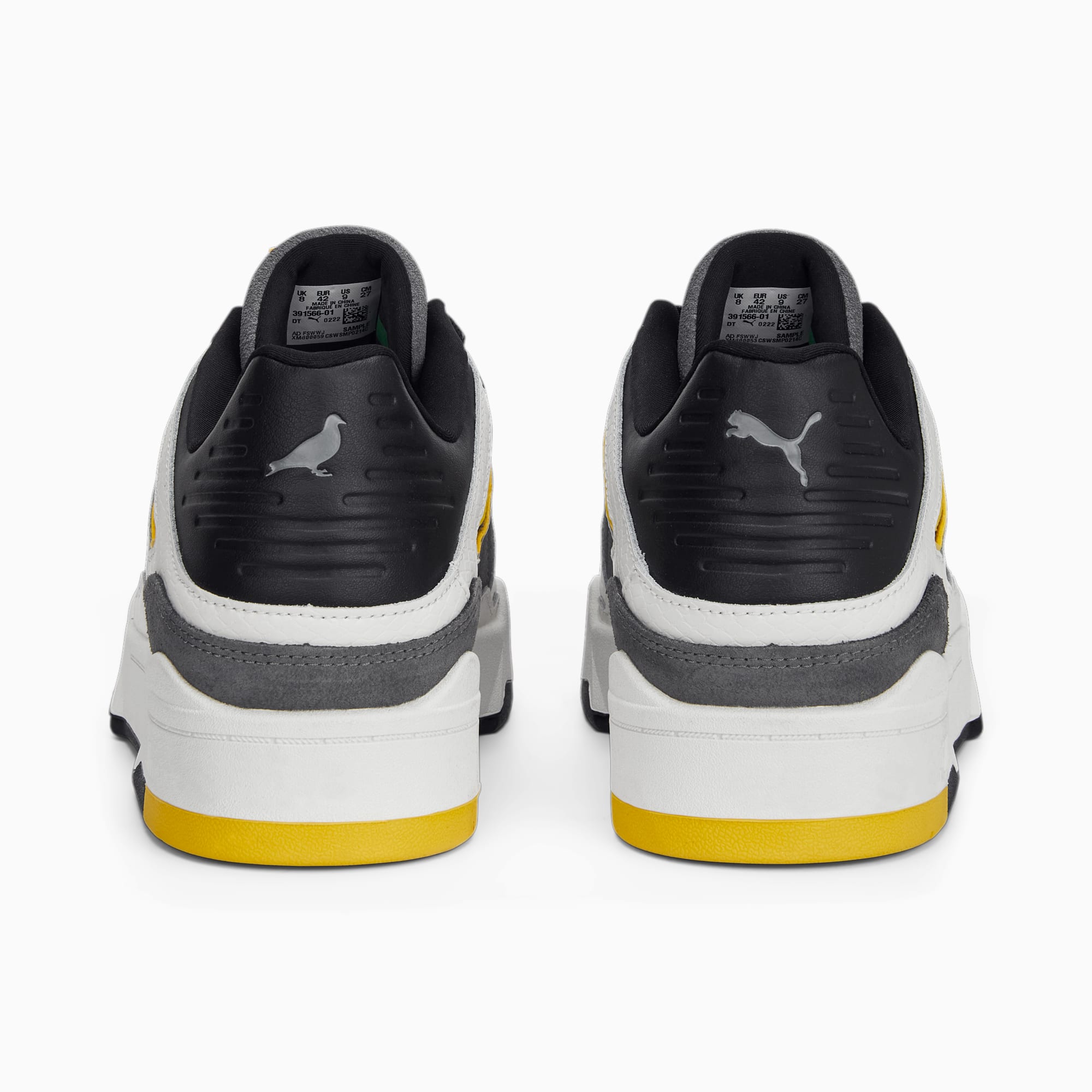 Grey and yellow puma shoes outlet