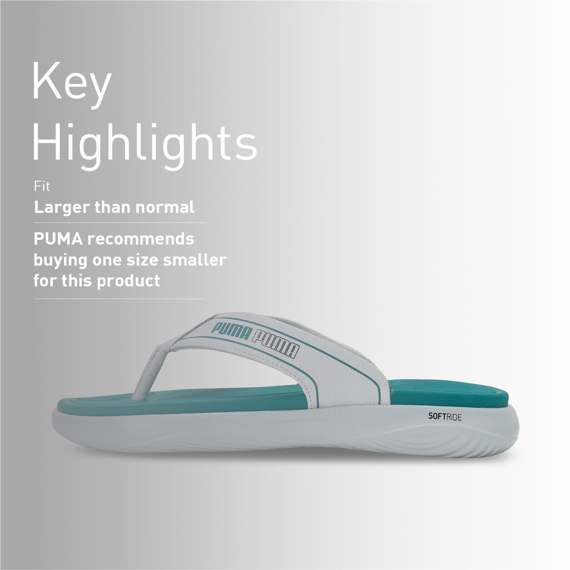 Puma flip top flops soft foam