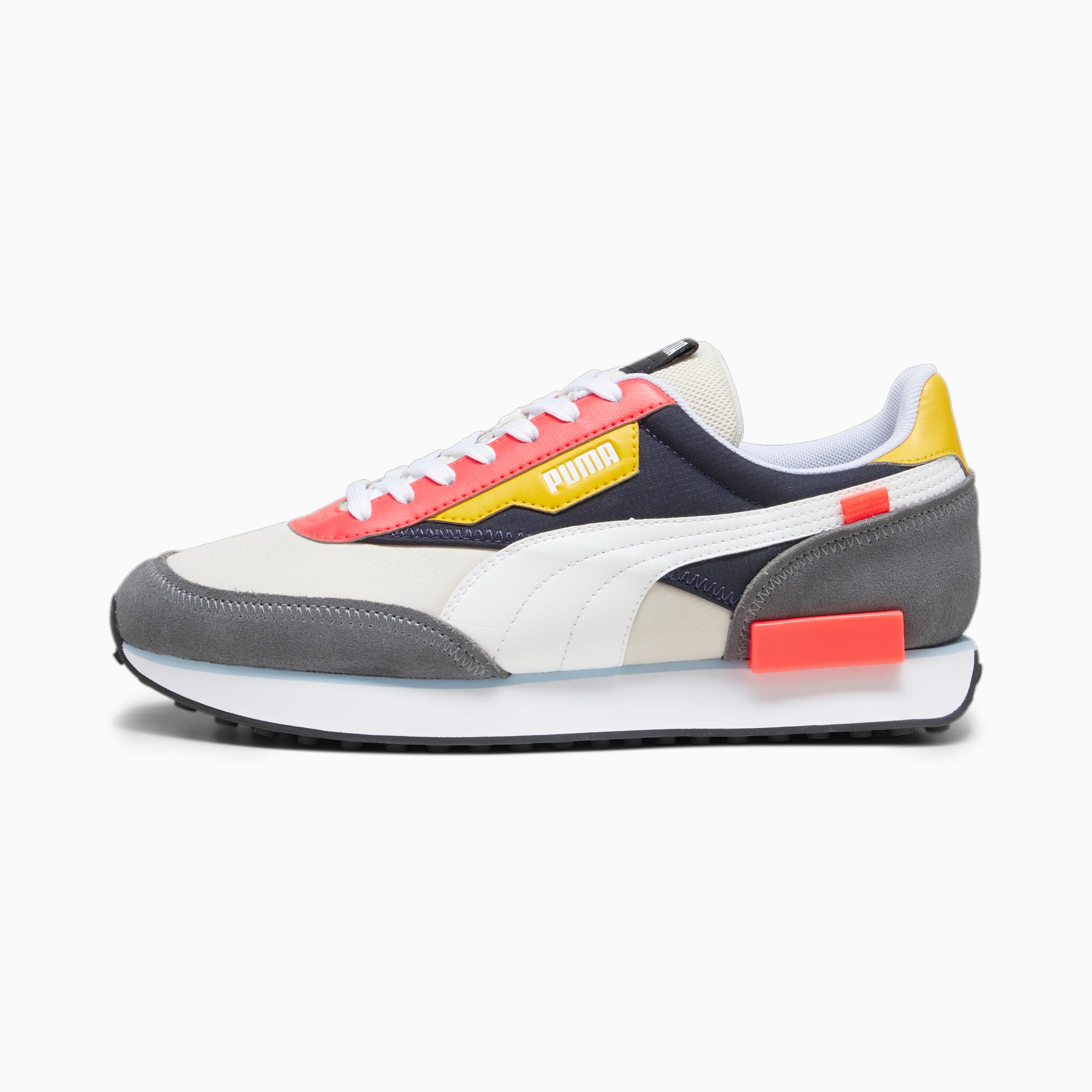 Puma grey orange shoes top