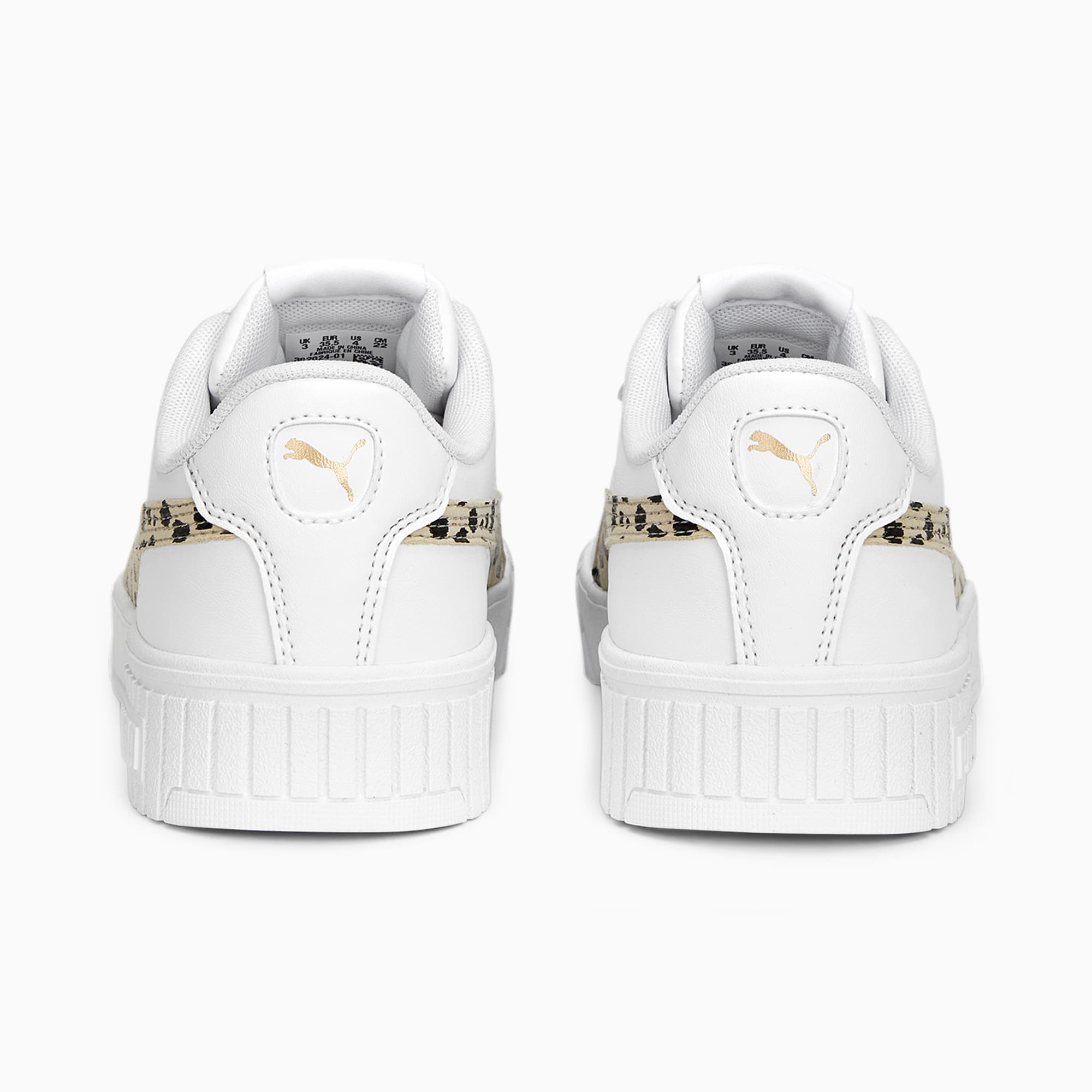 Carina 2.0 Animal Sneakers Girls 8 16 years PUMA White Granola PUMA Black PUMA Gold PUMA Kids PUMA