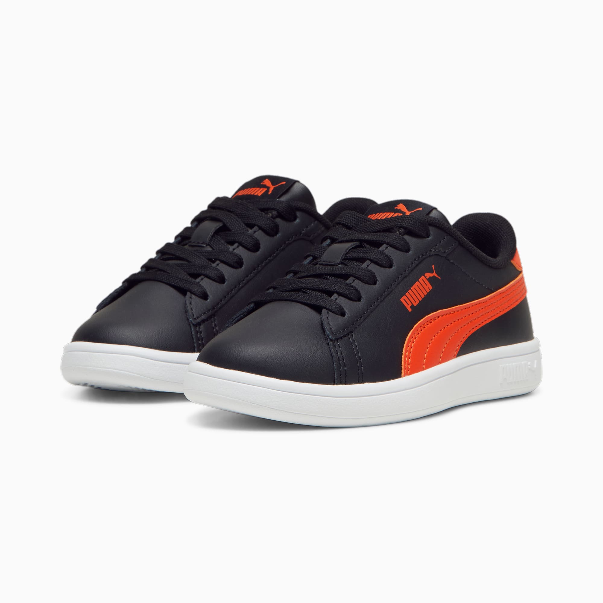Smash 3.0 L Shoes Kids, PUMA Black-Redmazing, large