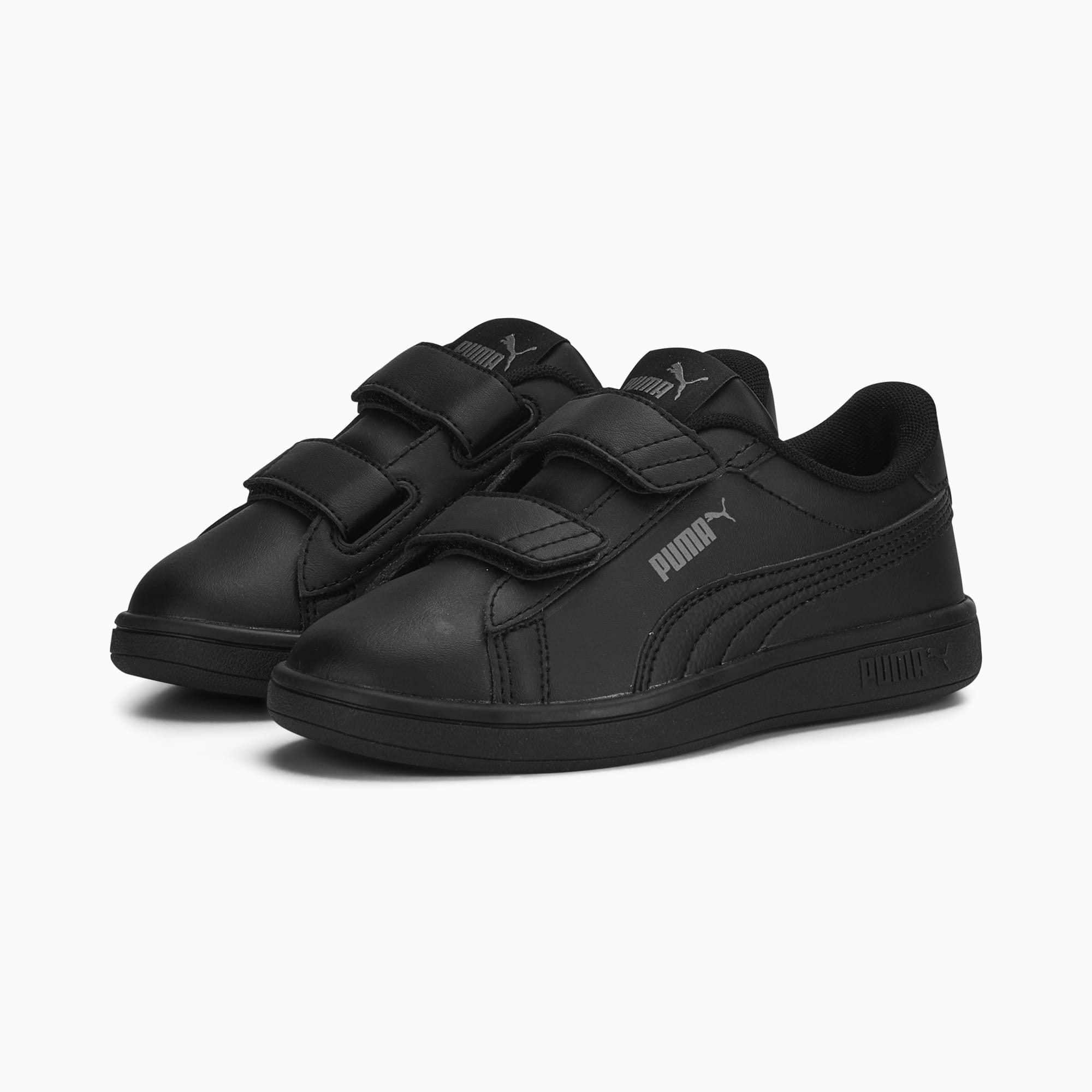 Smash 3.0 Leather V Sneakers gray Kids | PUMA 