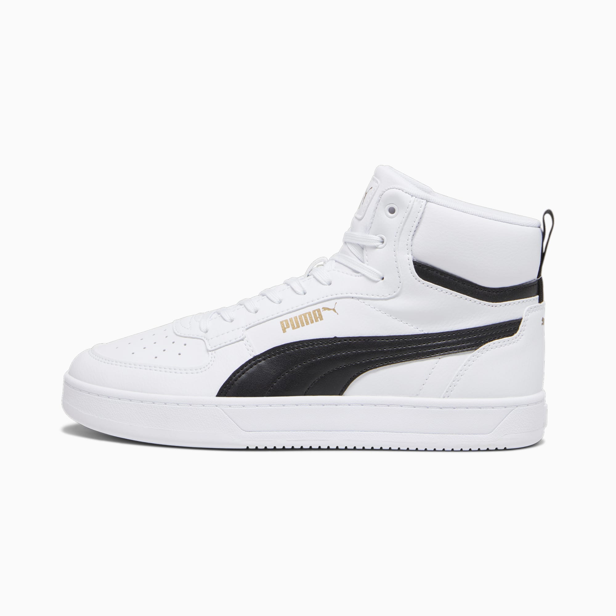 Caven 2.0 Mid Sneakers, PUMA White-PUMA Black-Gold, large