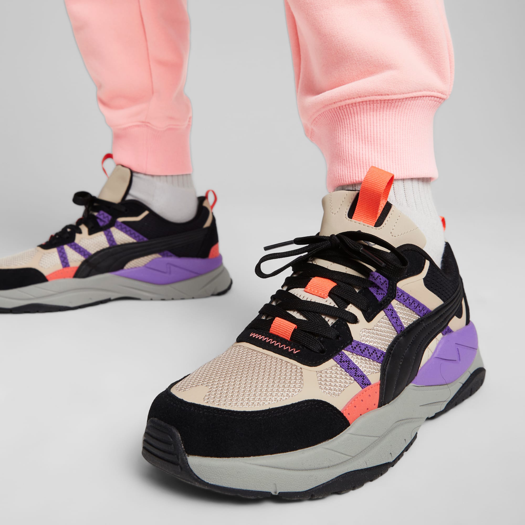X Ray Tour Unisex Sneakers Granola PUMA Black Purple Glimmer