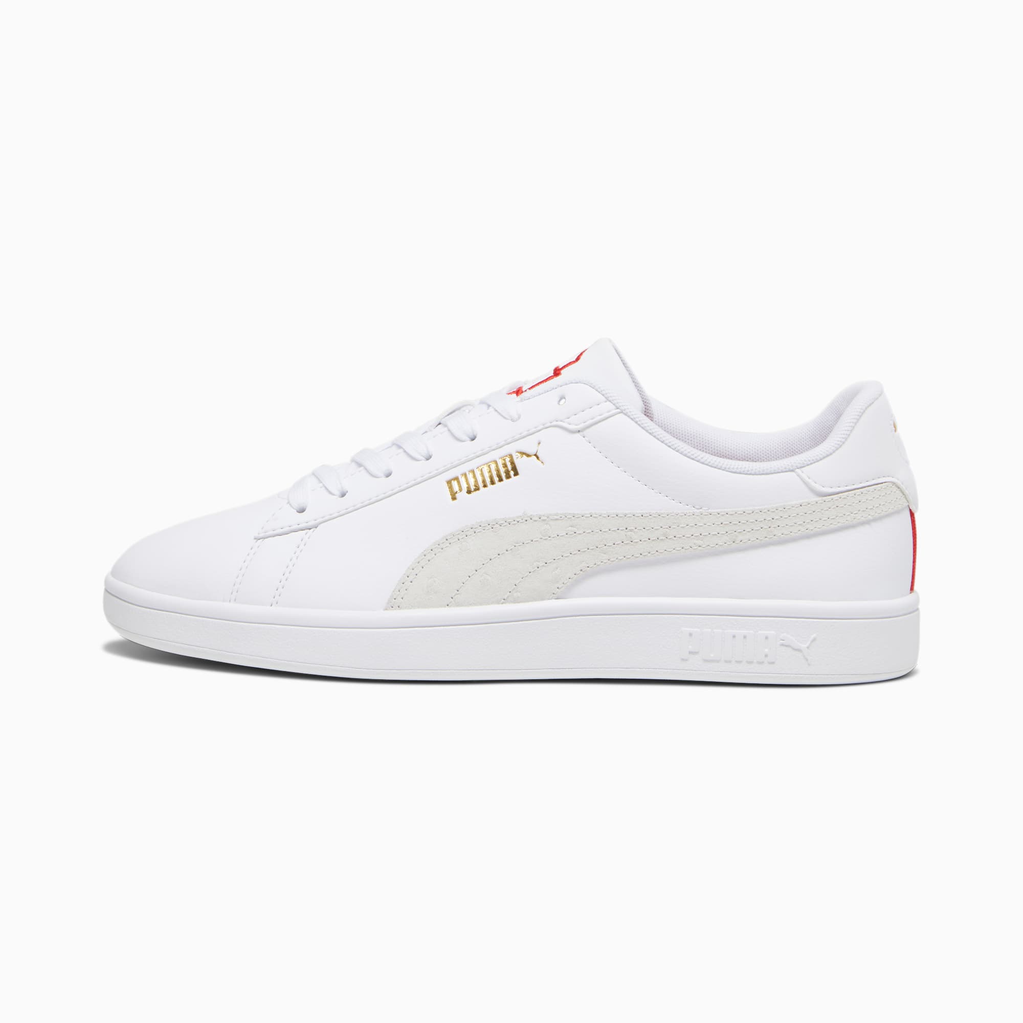 PUMA Smash Retro Sneakers  PUMA White-Warm White-Gold-For All