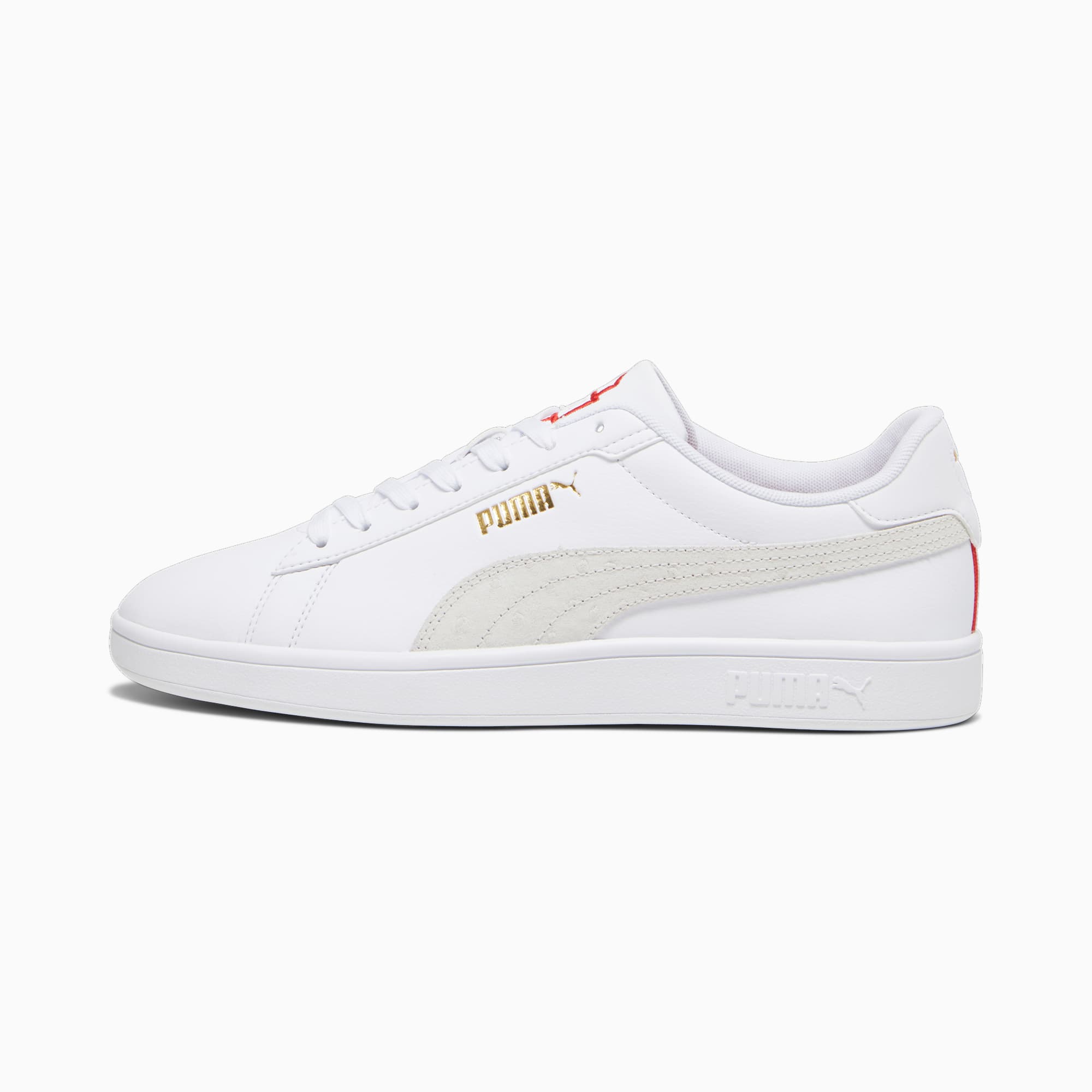 | | All PUMA Time Puma Smash | Shop White-Warm Sneakers PUMA All PUMA PUMA Retro White-Gold-For Red-Gum