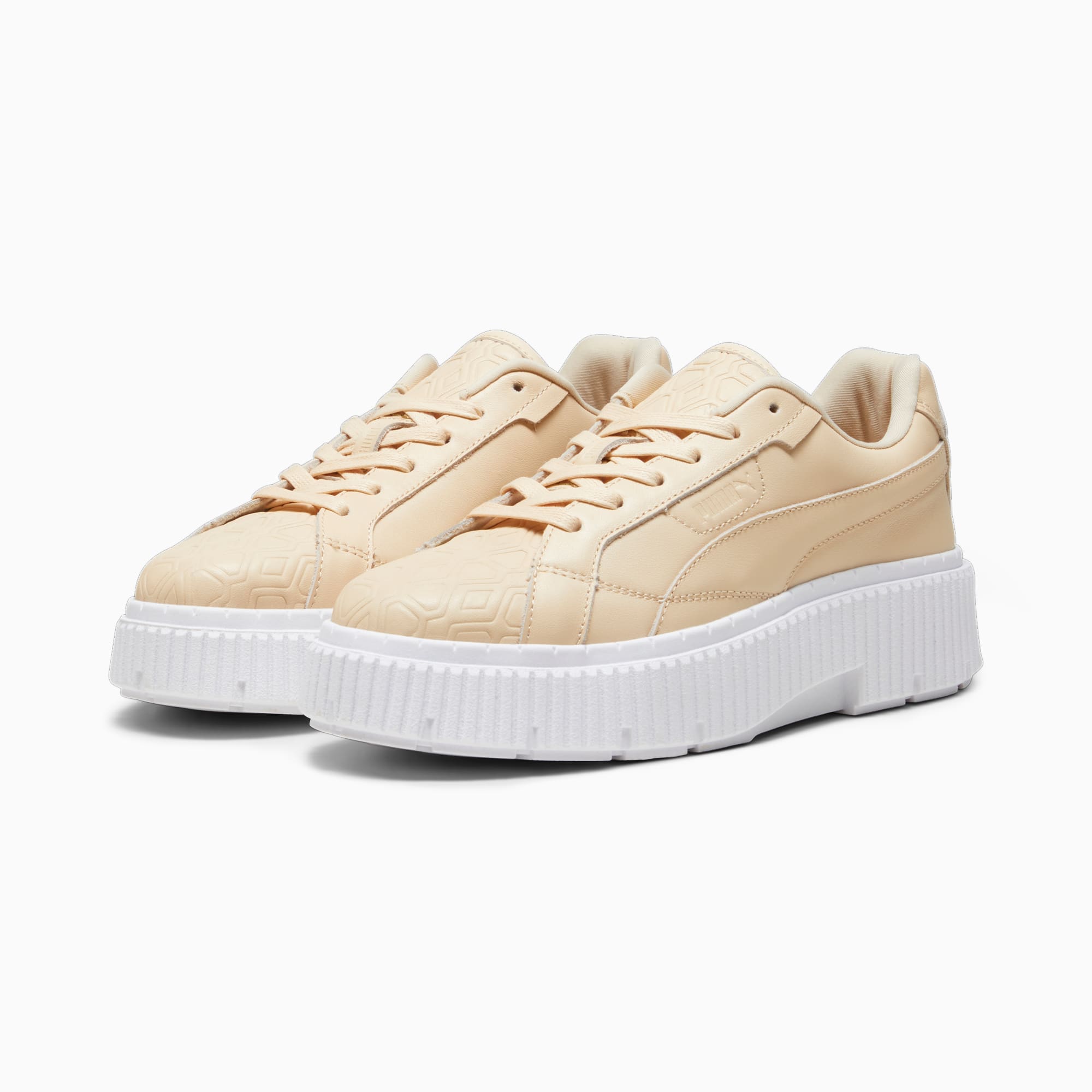 Puma basket platform donna top oro
