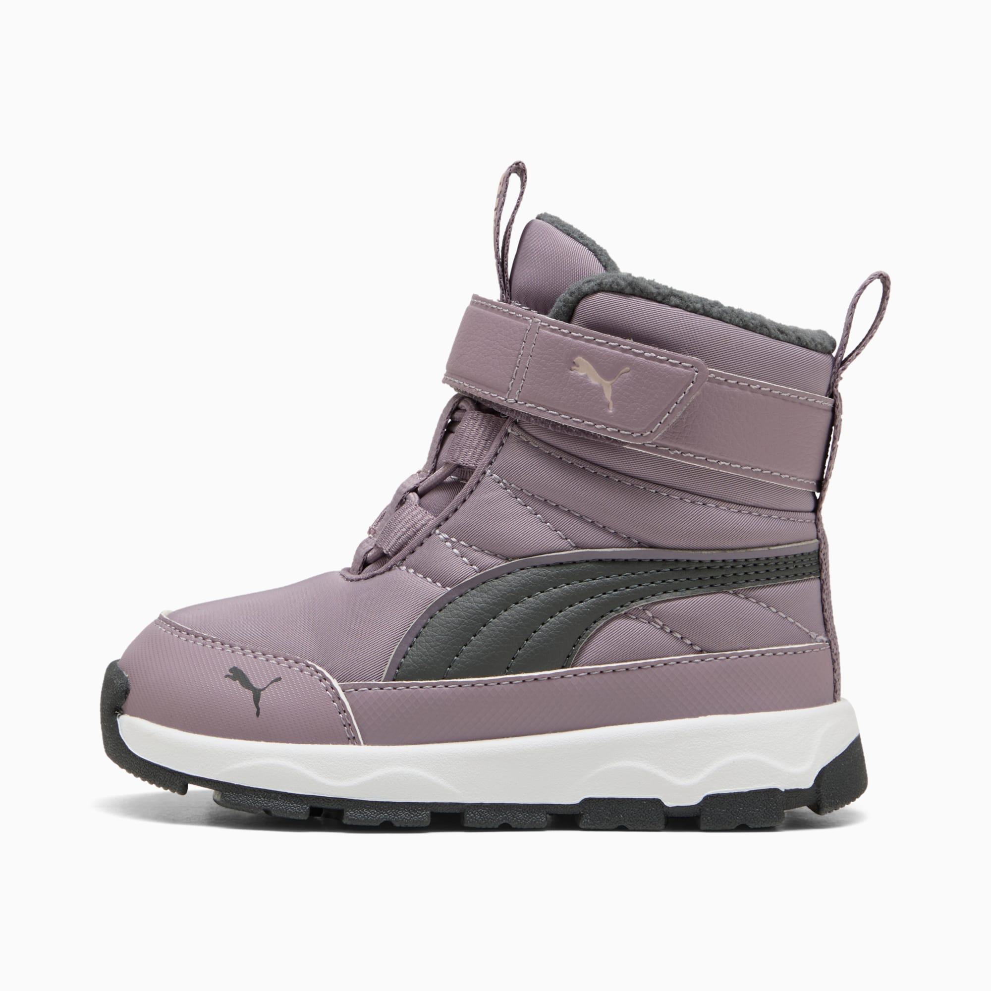 PUMA Evolve Boots Toddlers, Plum Jam-Shadow Gray, large