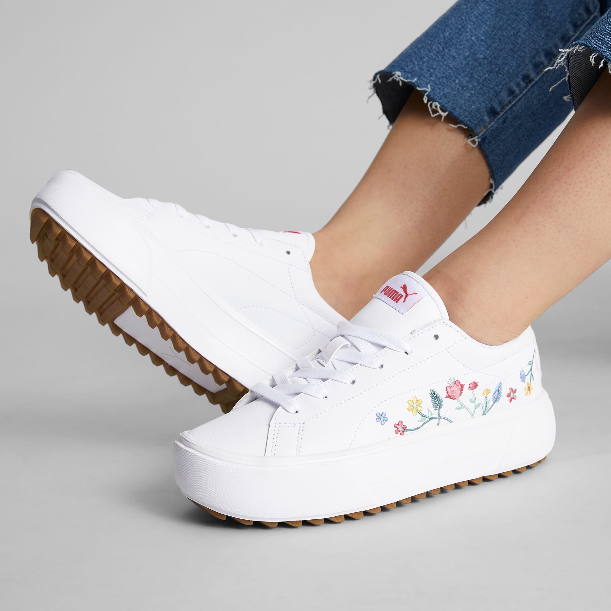 Kaia Platform Floral Women's Sneakers