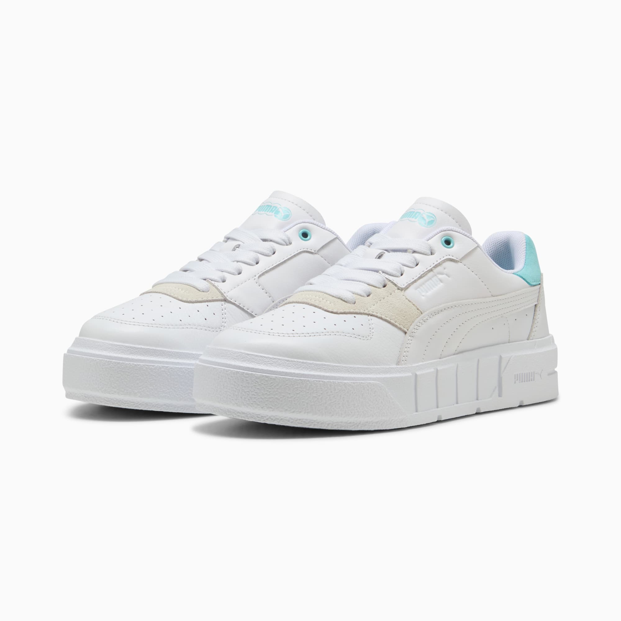 Cali Court Match Sneakers Women, PUMA White-Safe Lake, large