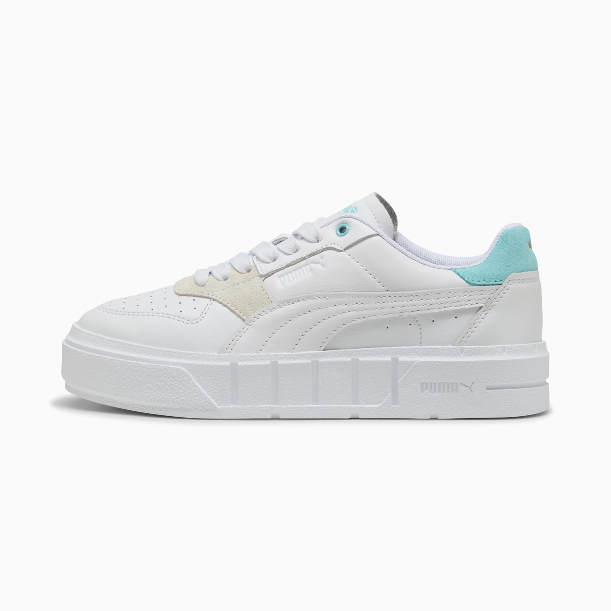 Cali Court Match Sneakers Women, PUMA White-Safe Lake, large