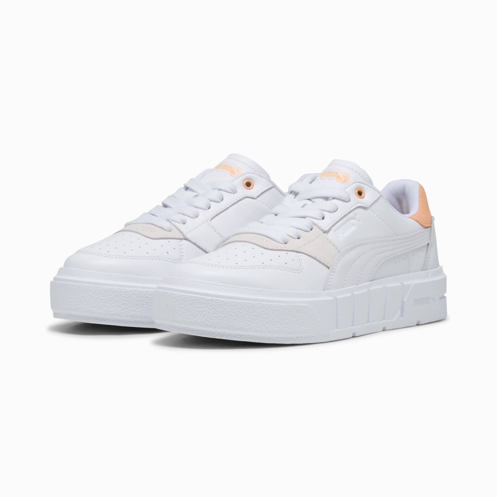 Cali Court Match Sneakers Women, PUMA White-Almost Apricot, large