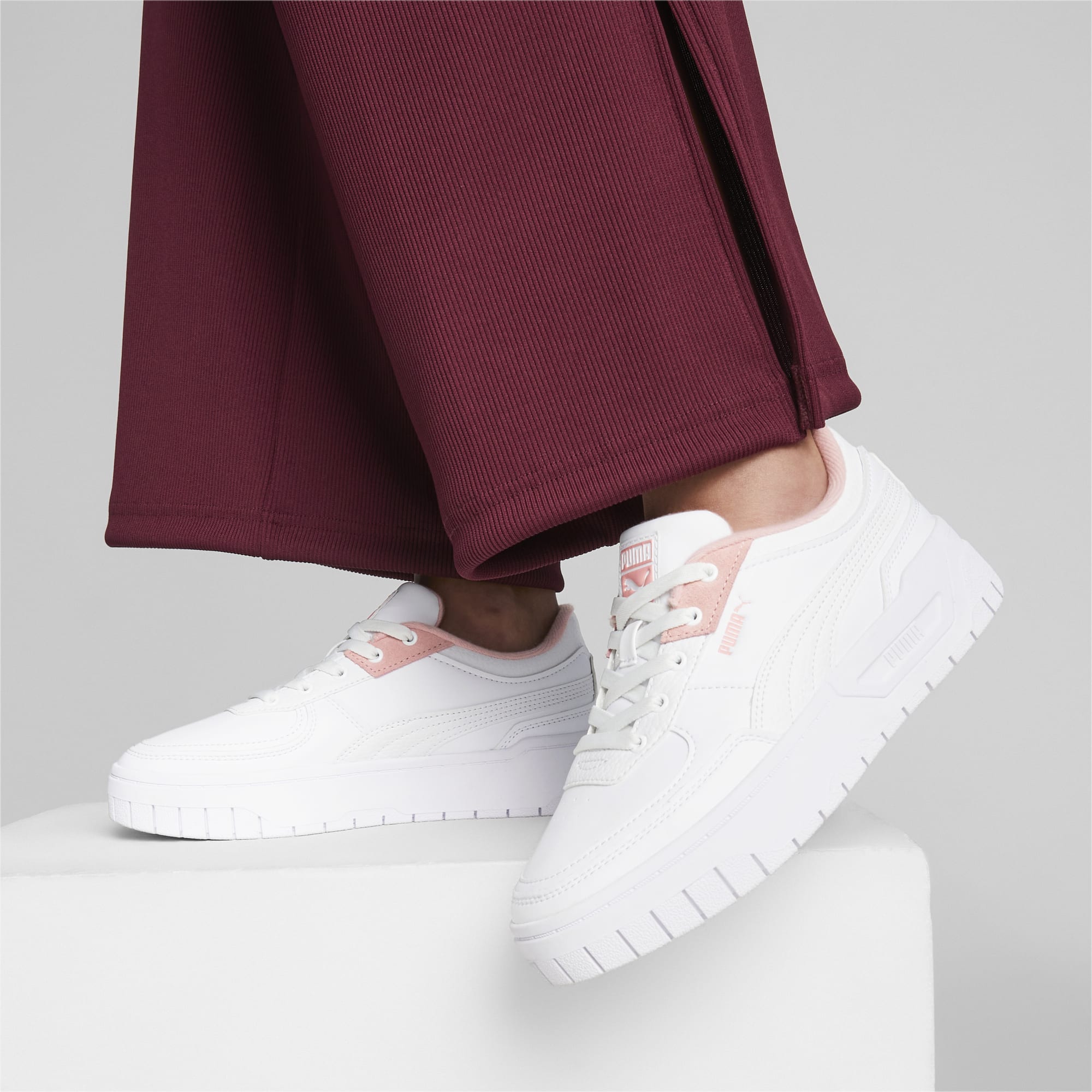 Cali Dream Clean Women s Sneakers PUMA White Peach Smoothie PUMA SHOP ALL PUMA PUMA