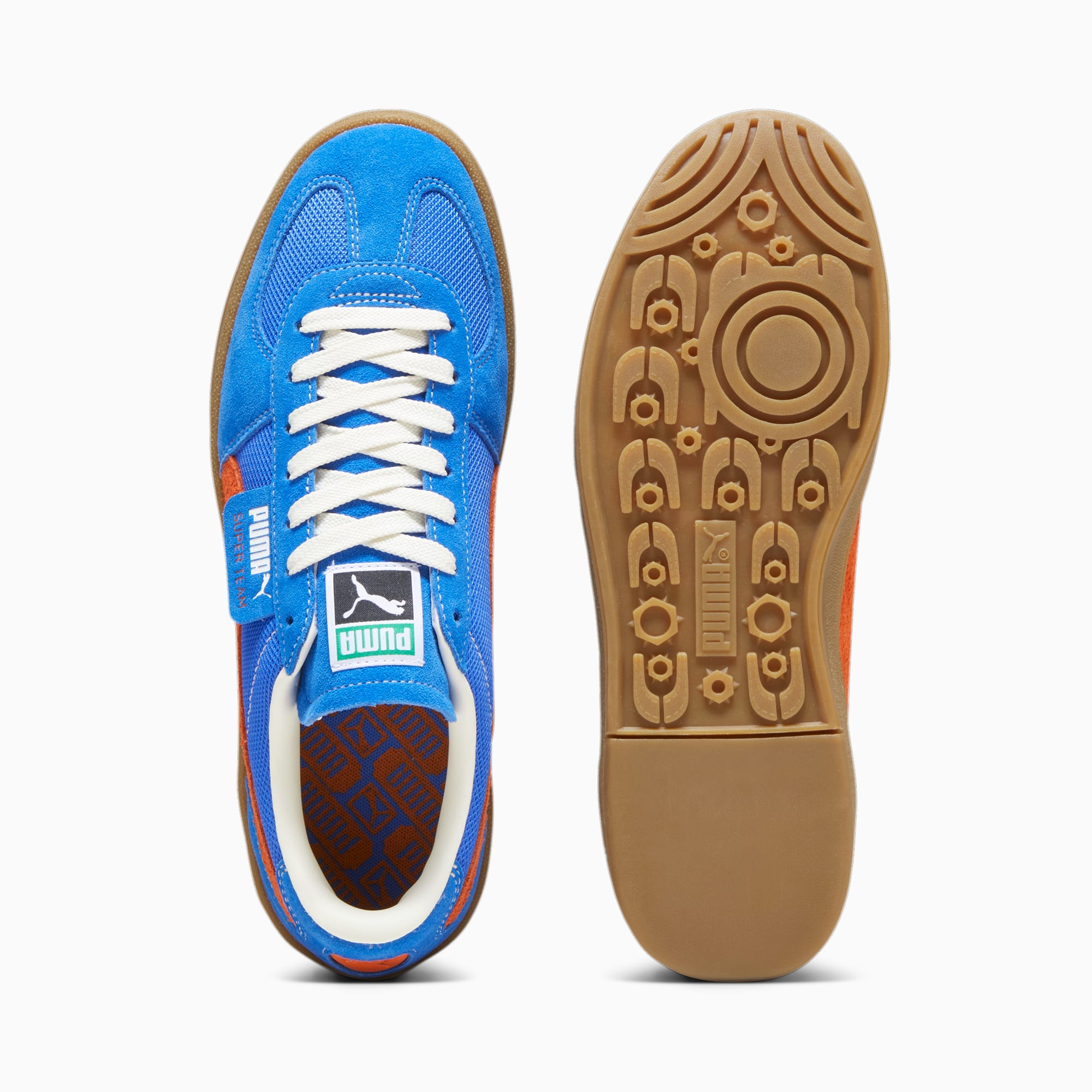 Puma shoes blue and orange online