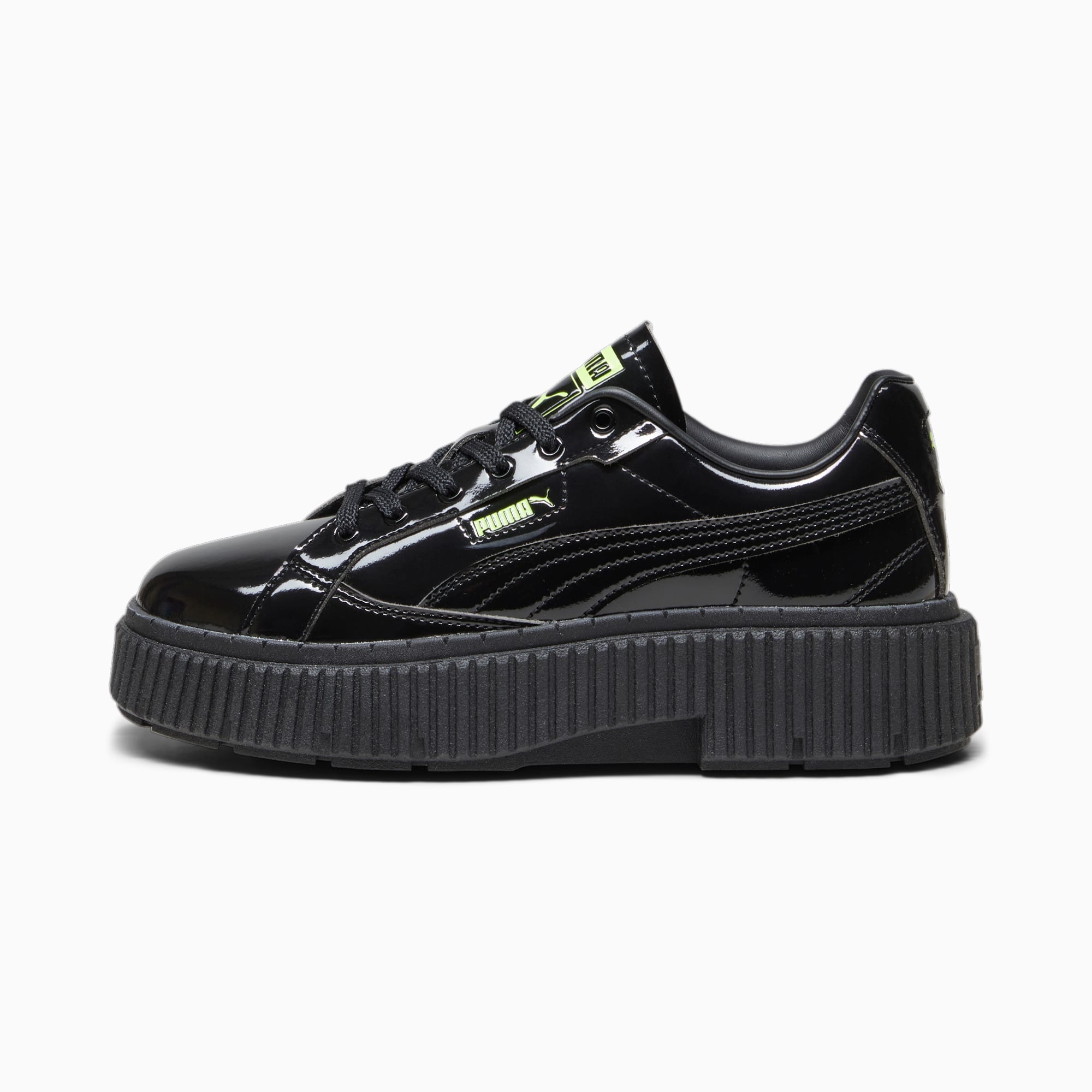 Puma black patent leather sneakers best sale